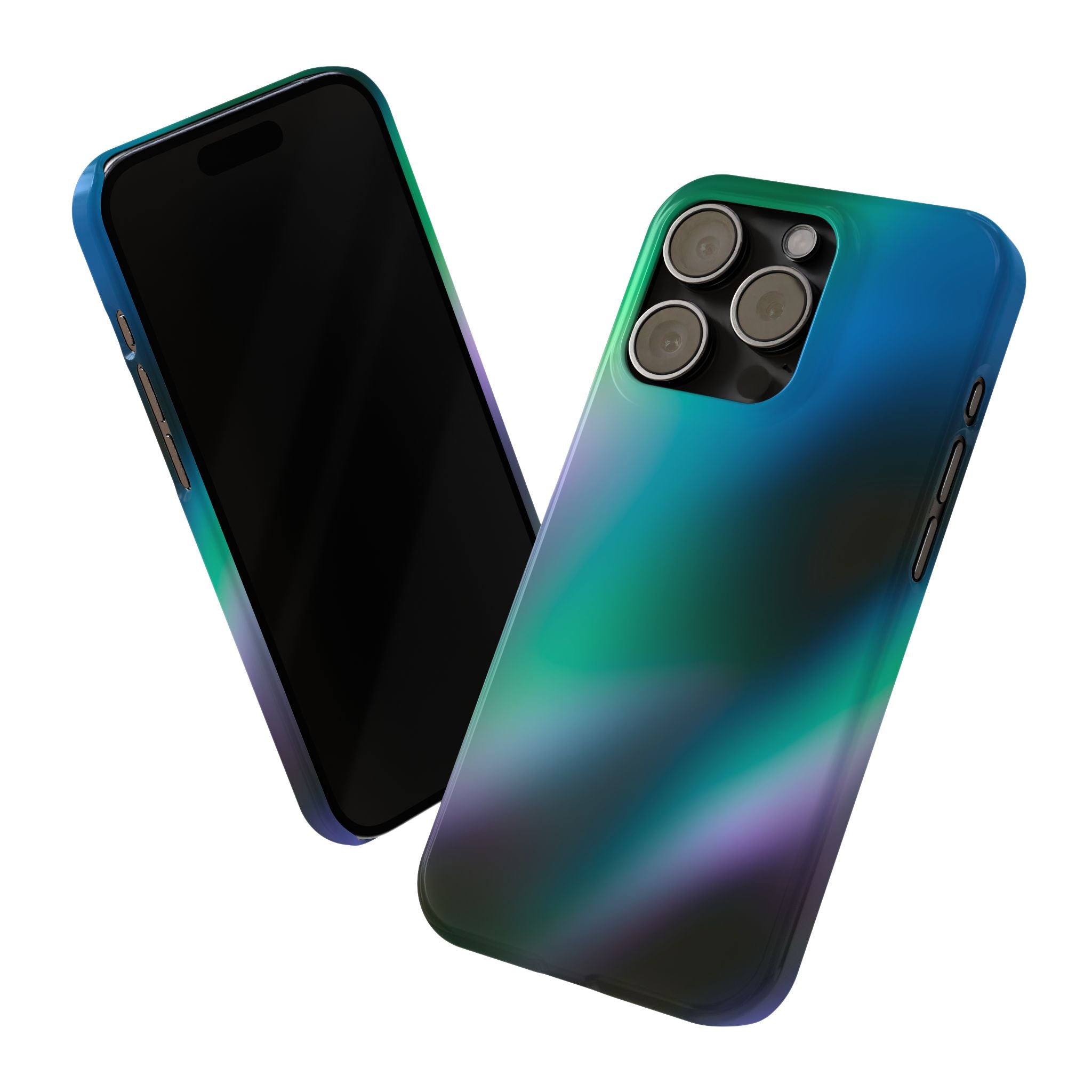 AURORA iPhone Slim case - Teal/Black