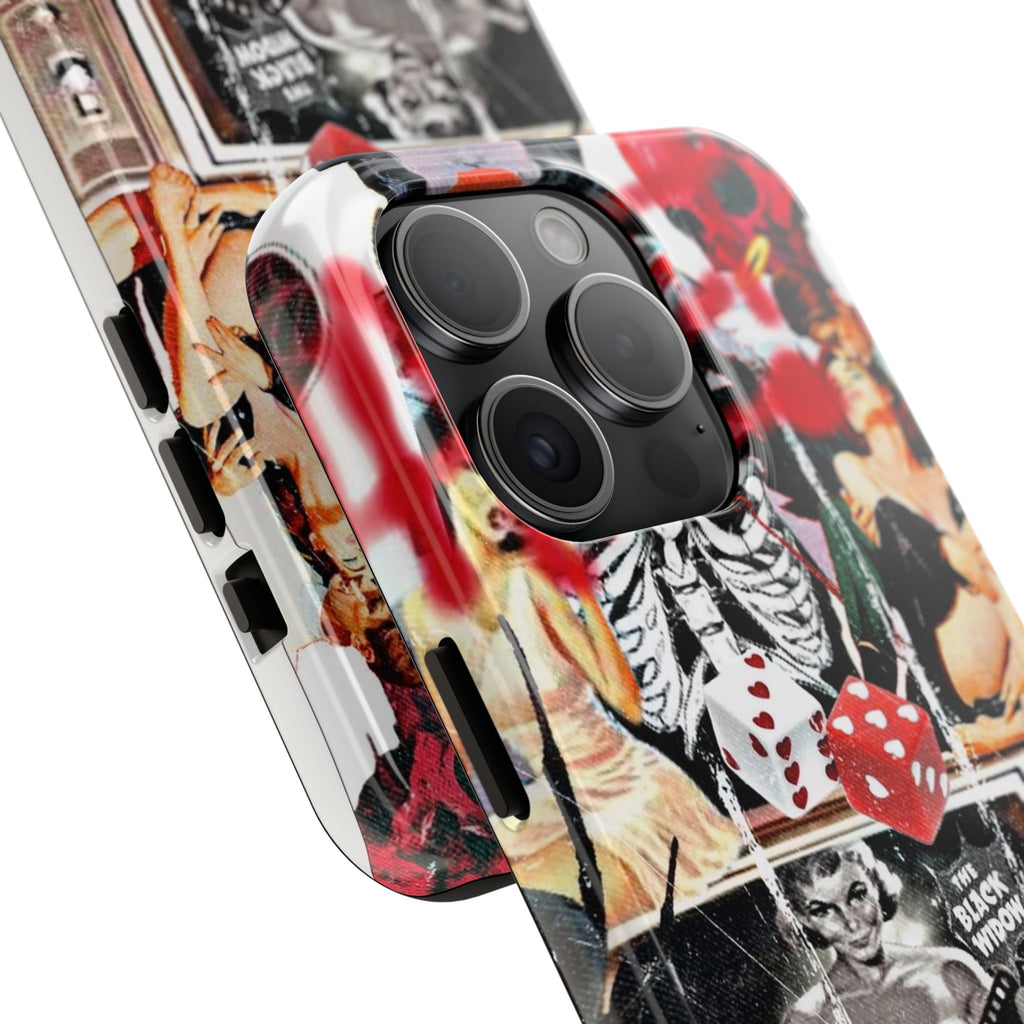 Black widow V2 collage iPhone case