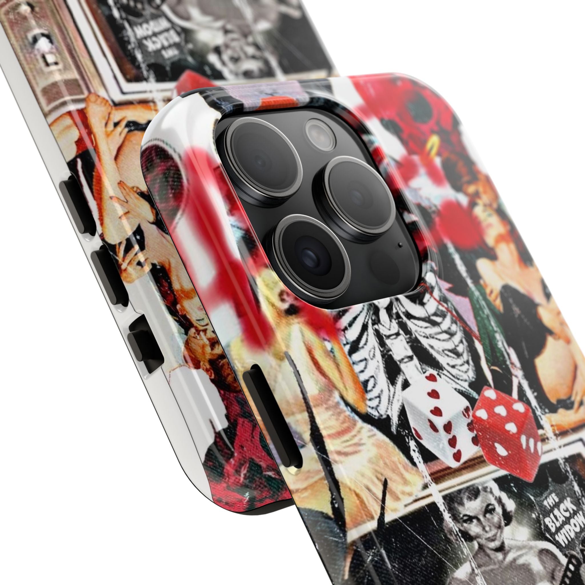 Black widow V2 collage iPhone case