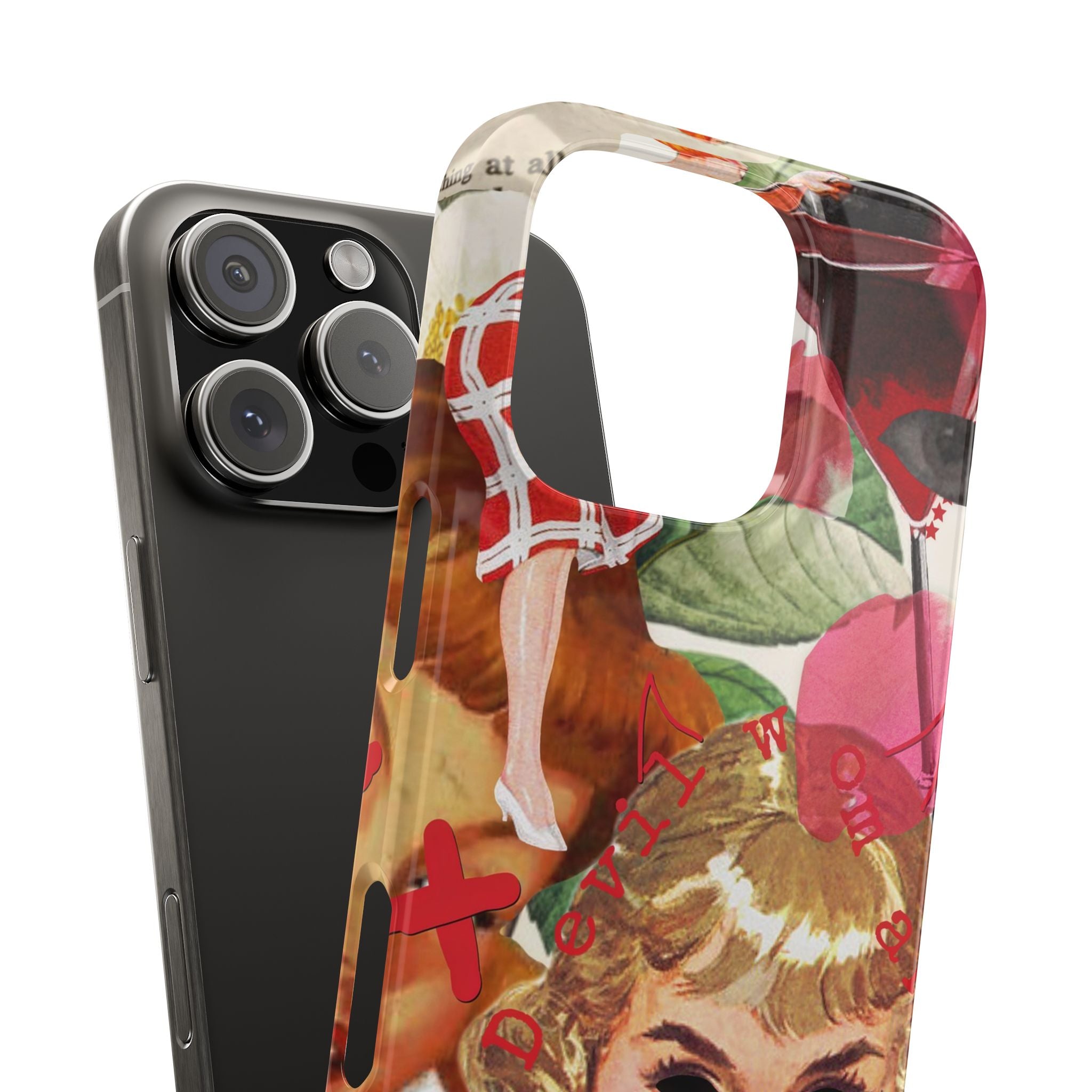 Twisted collage iPhone case