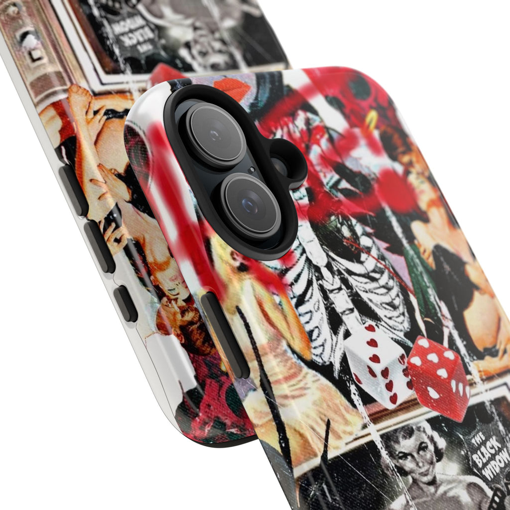 Black widow V2 collage iPhone case