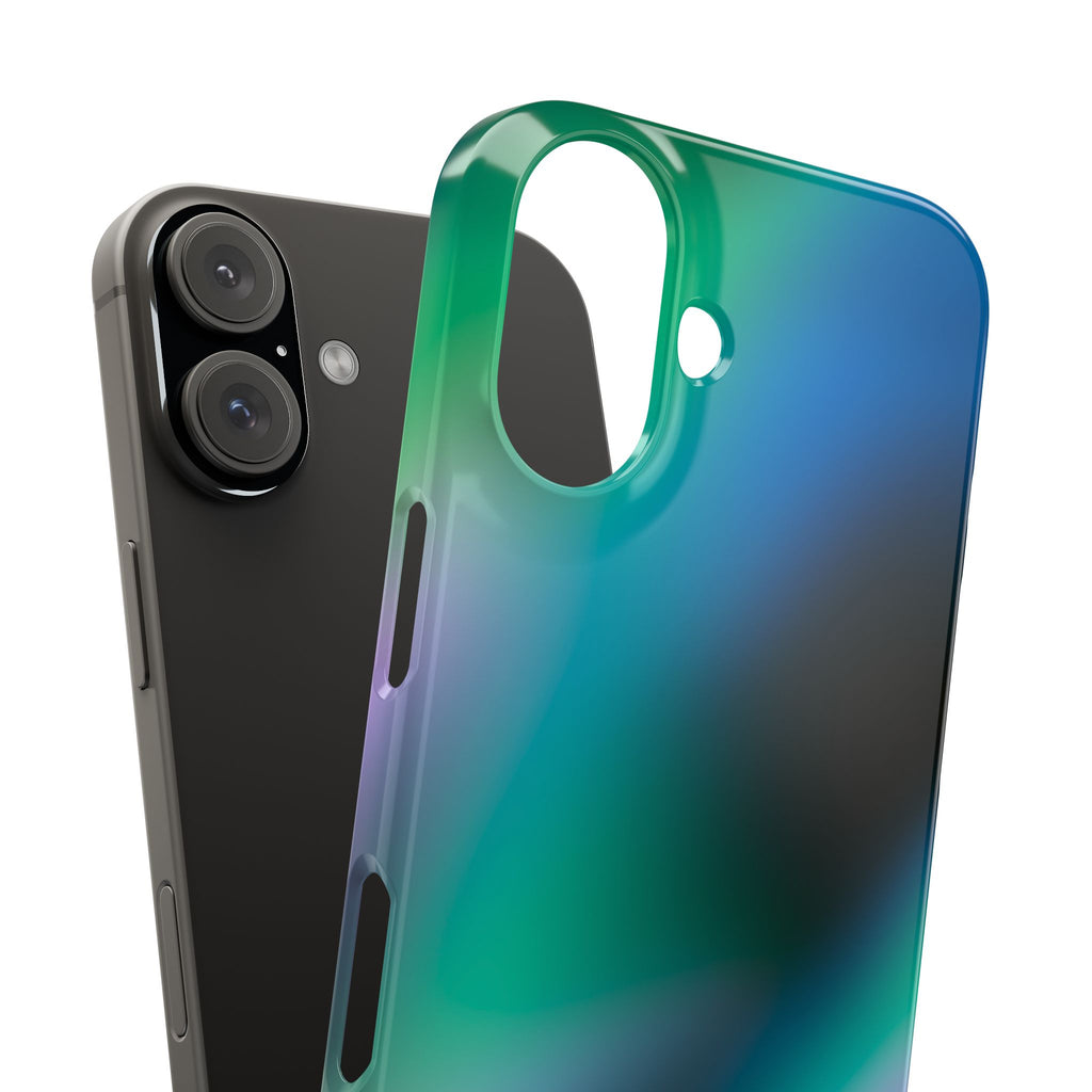 AURORA iPhone Slim case - Teal/Black