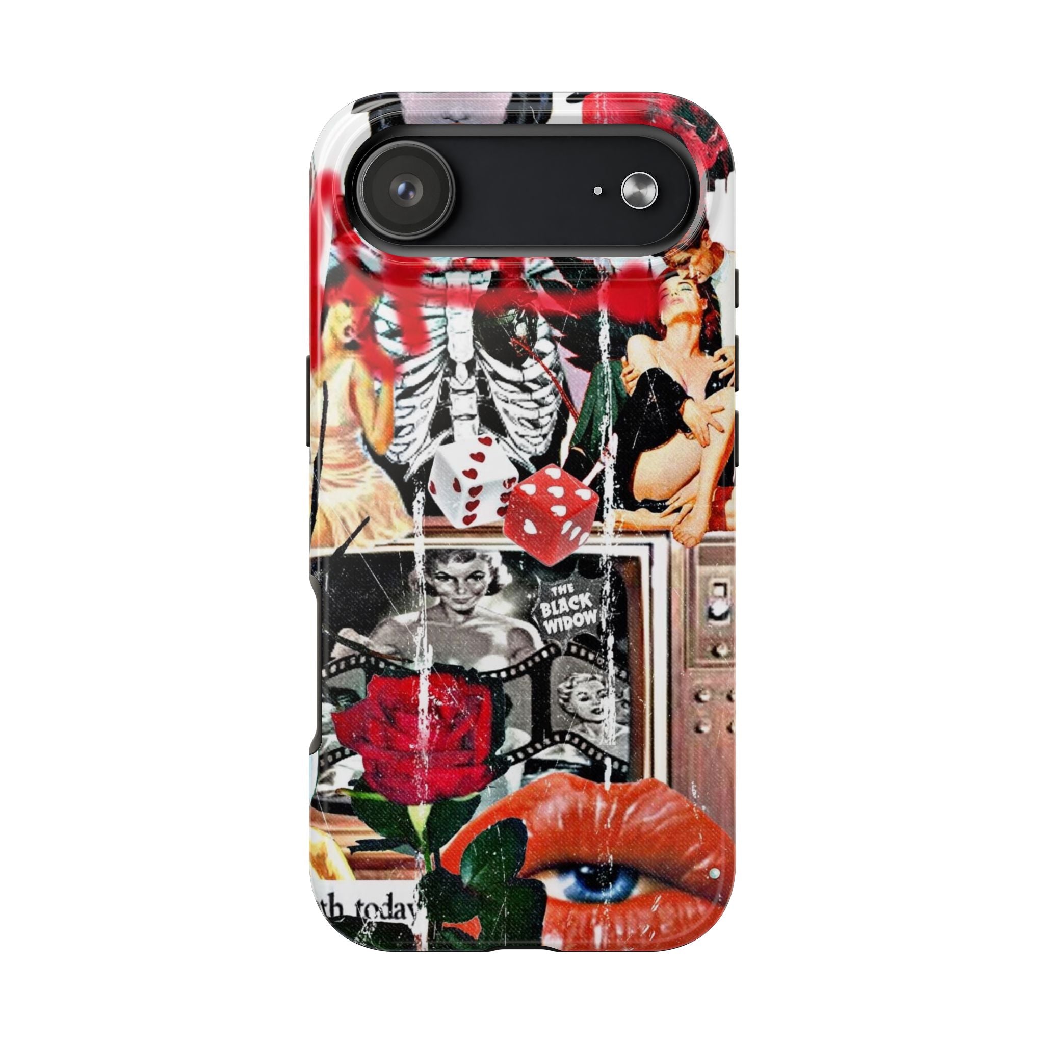 Black widow V2 collage iPhone case