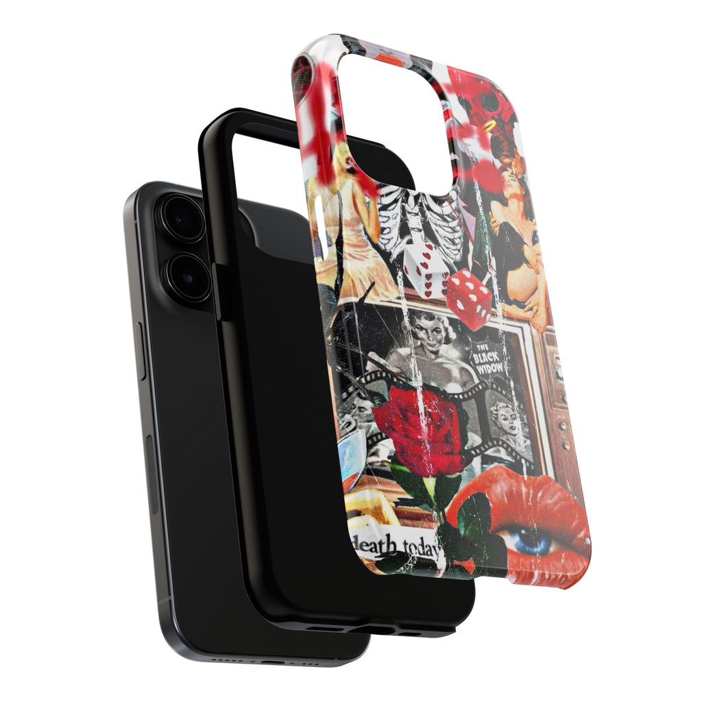 Black widow V2 collage iPhone case