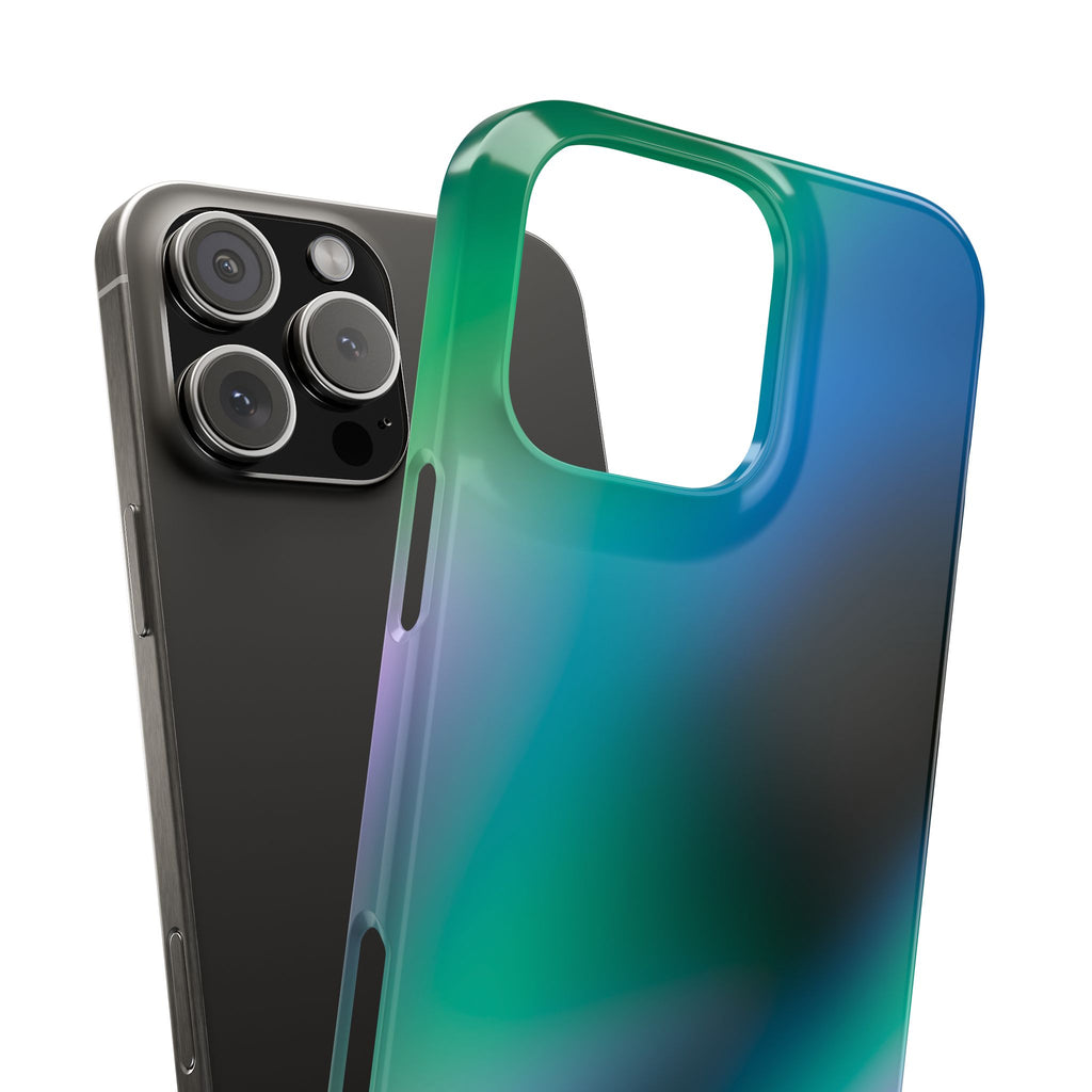 AURORA iPhone Slim case - Teal/Black