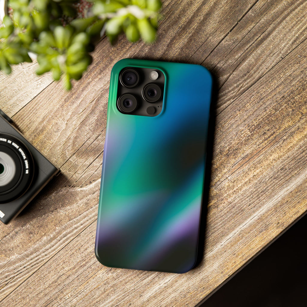AURORA iPhone Slim case - Teal/Black