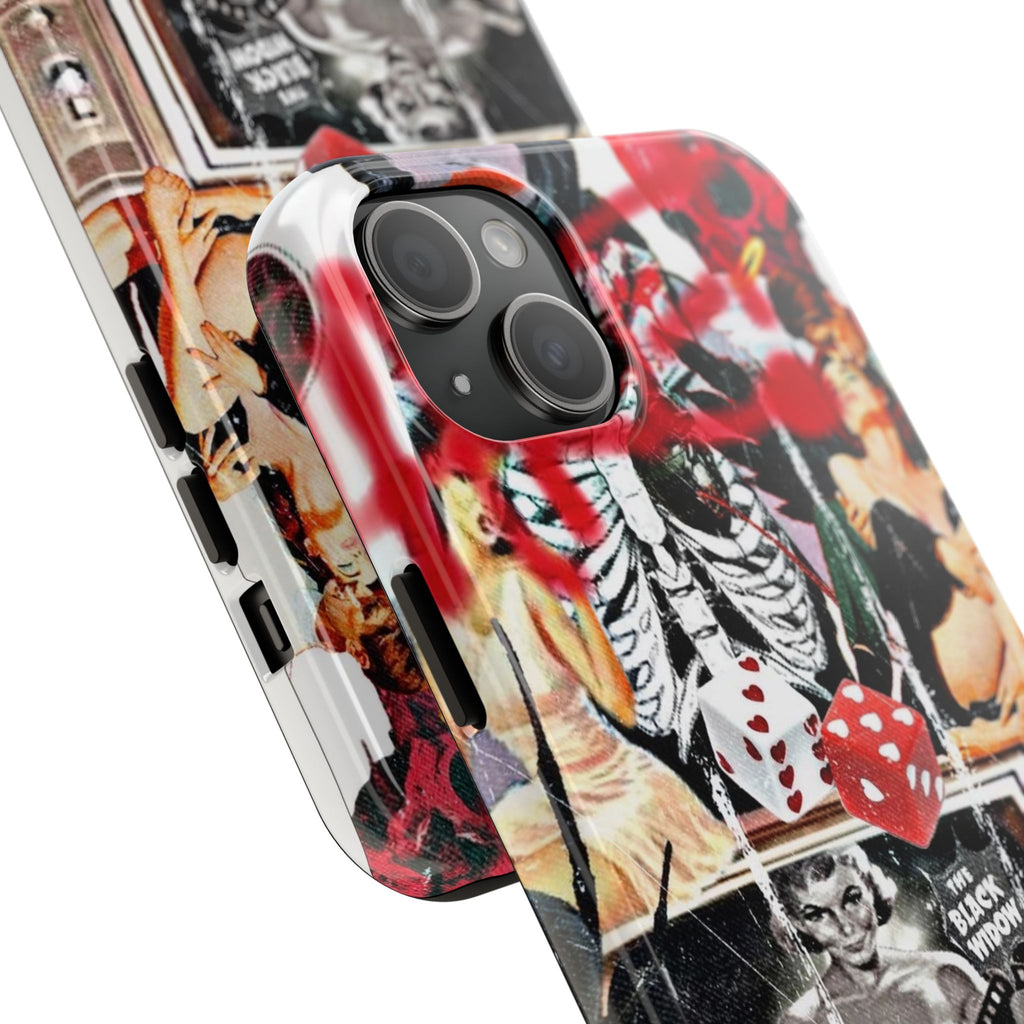 Black widow V2 collage iPhone case