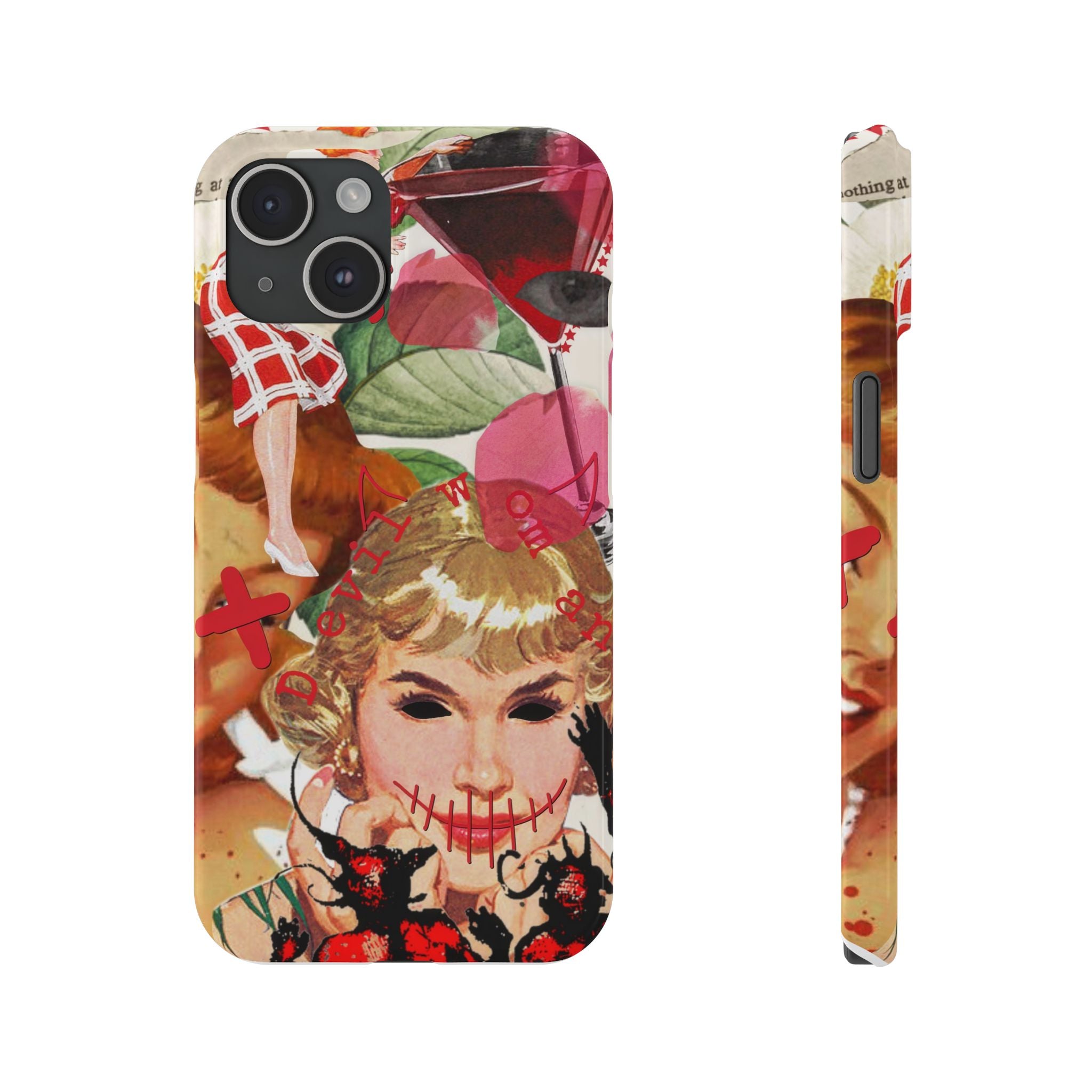 Twisted collage iPhone case