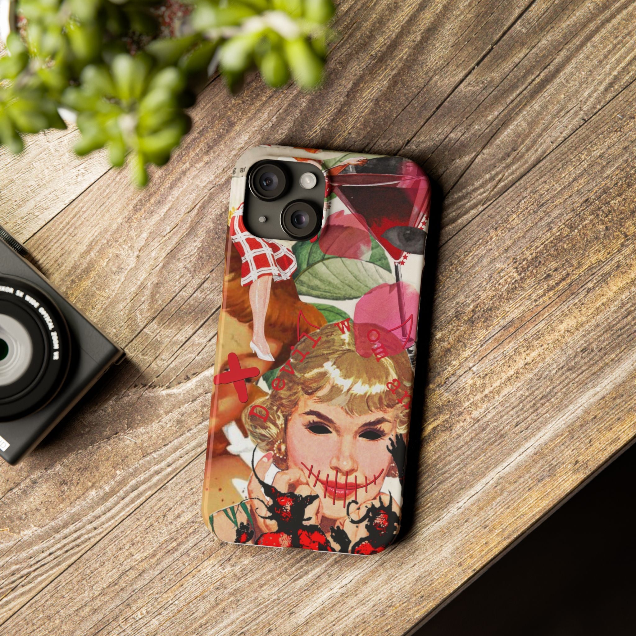Twisted collage iPhone case
