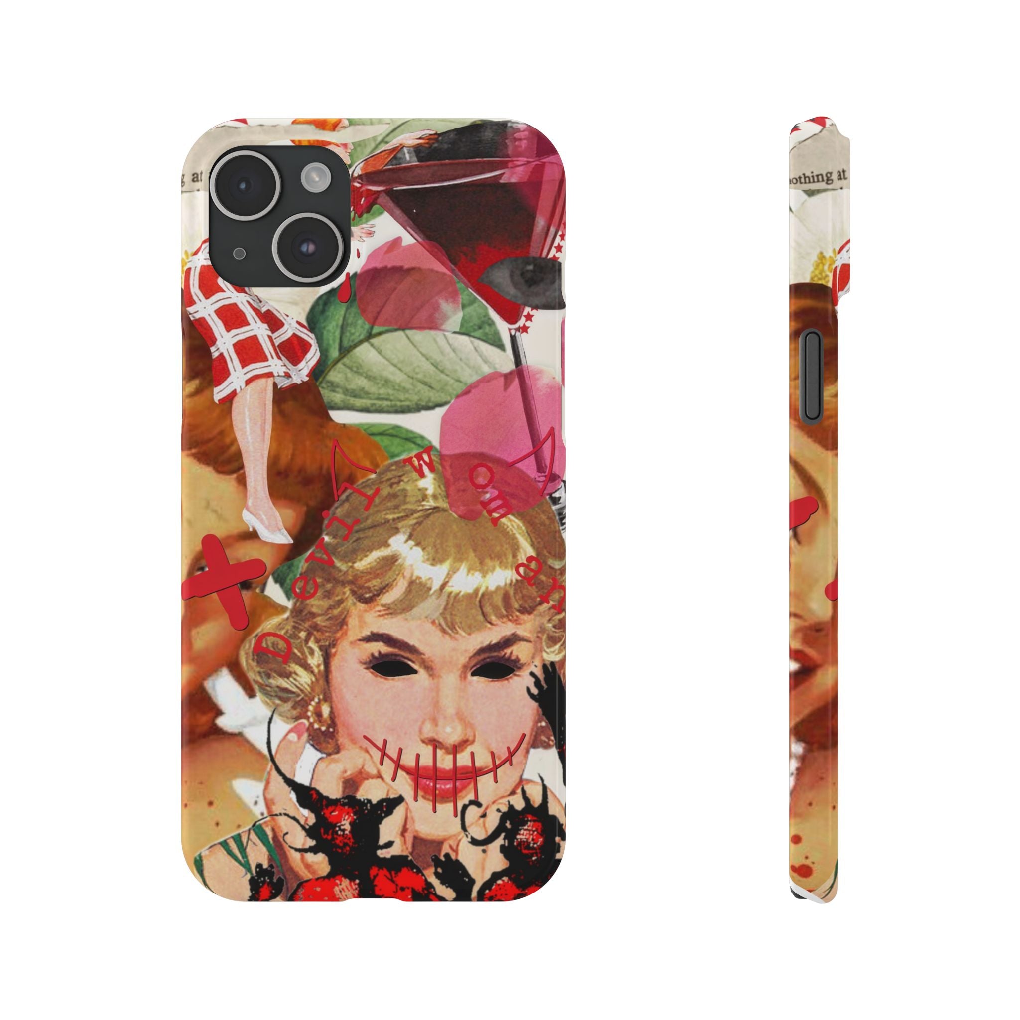 Twisted collage iPhone case