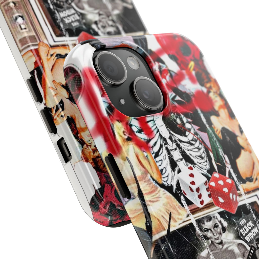 Black widow V2 collage iPhone case