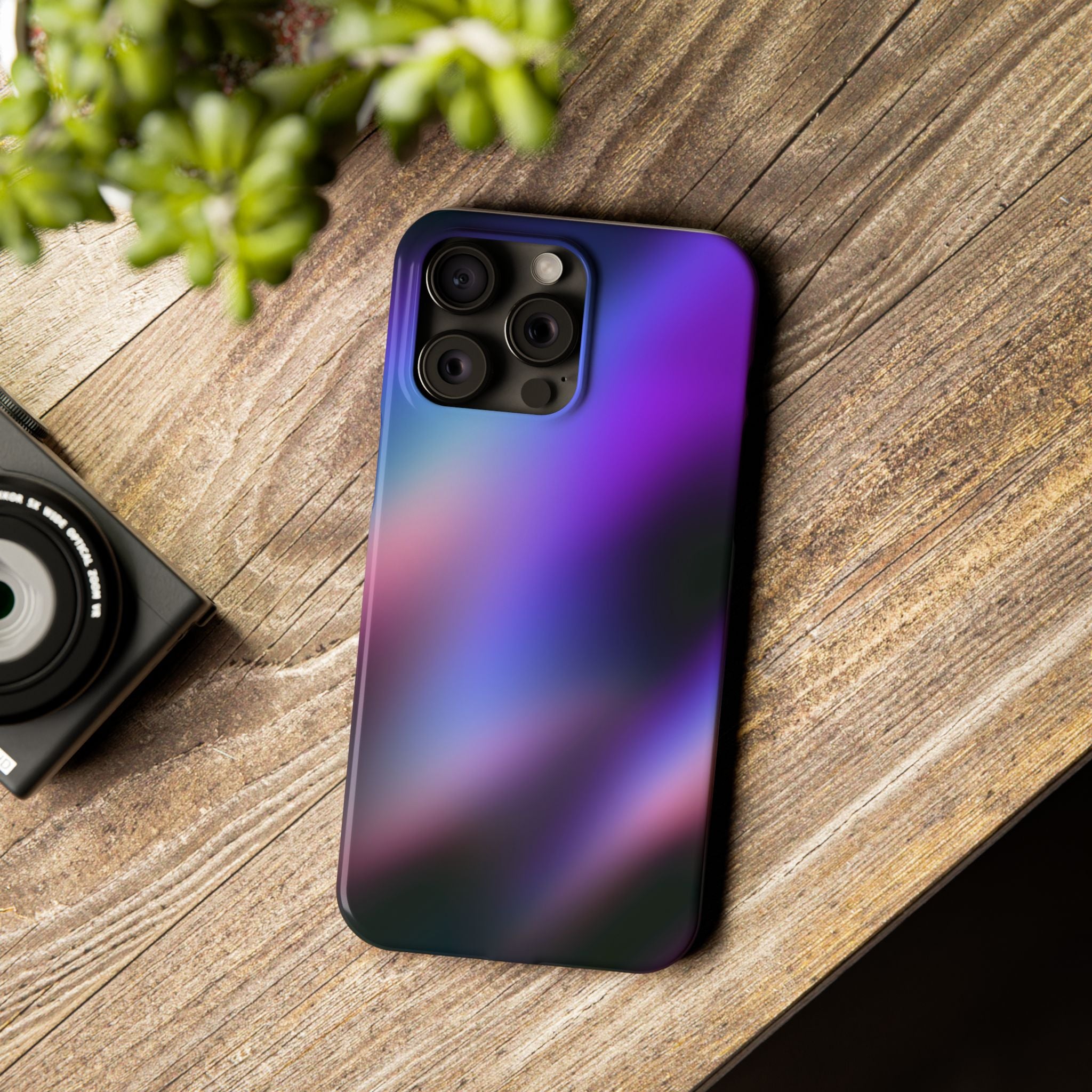 AURORA iPhone slim case - Purple/Black