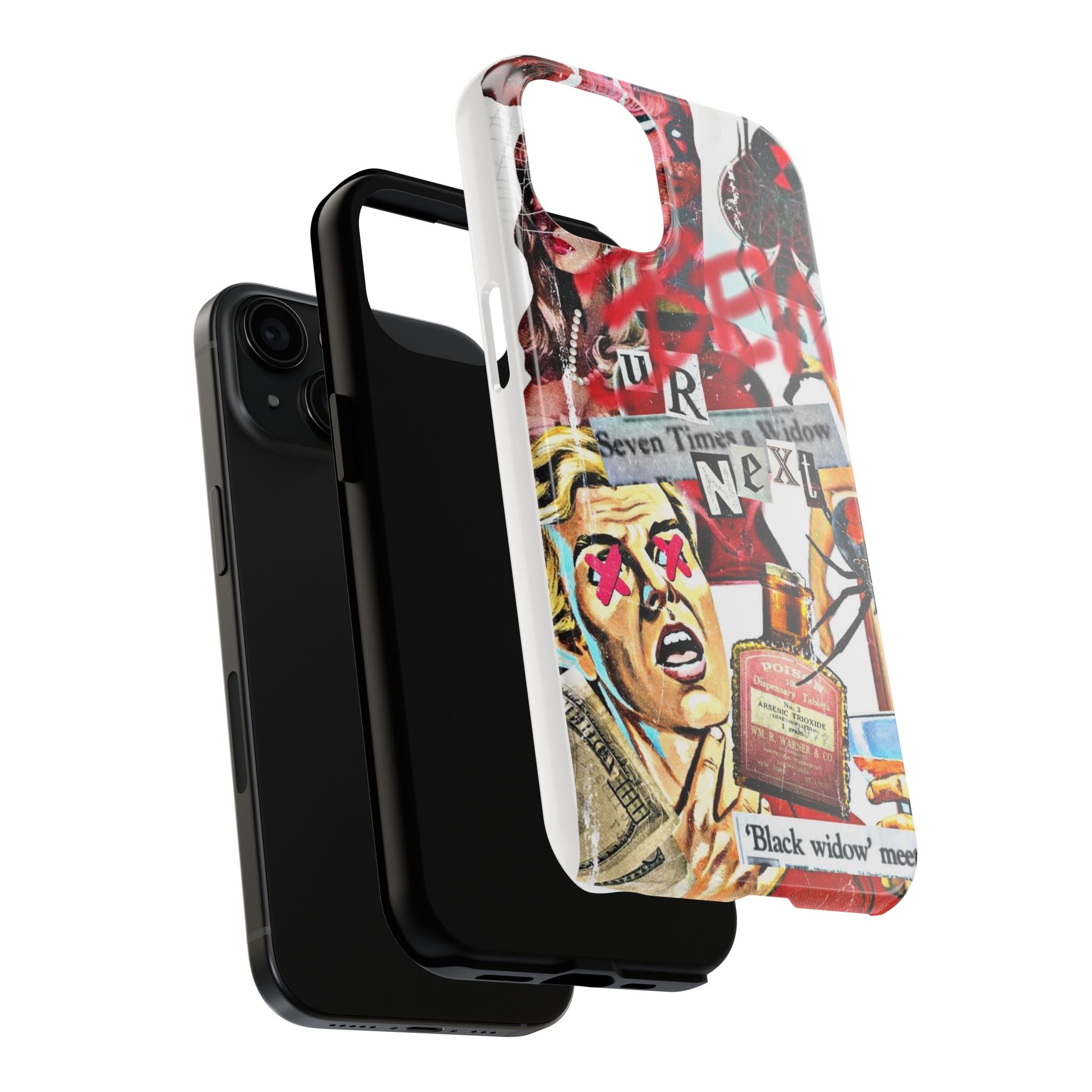 Black widow iPhone case