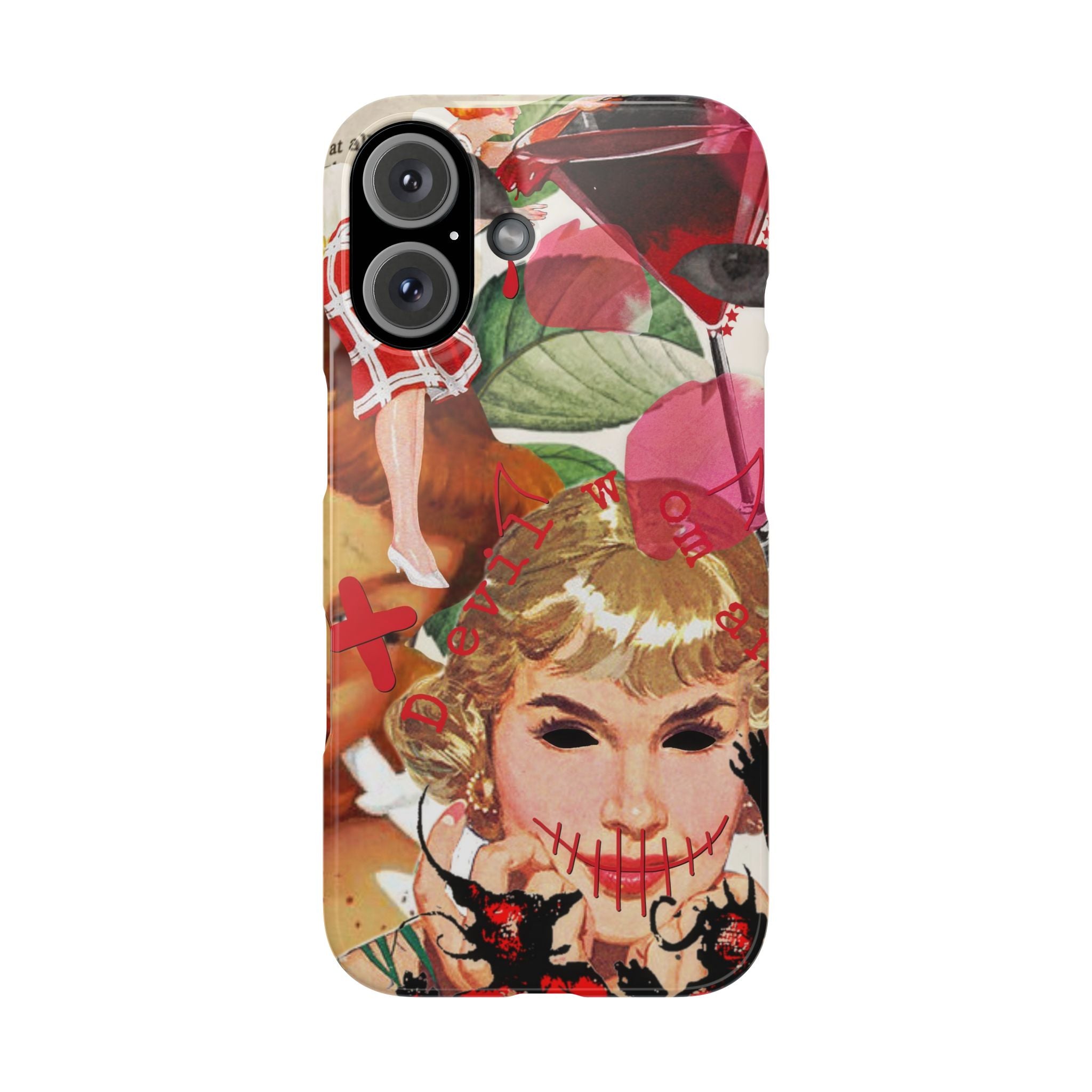 Twisted collage iPhone case
