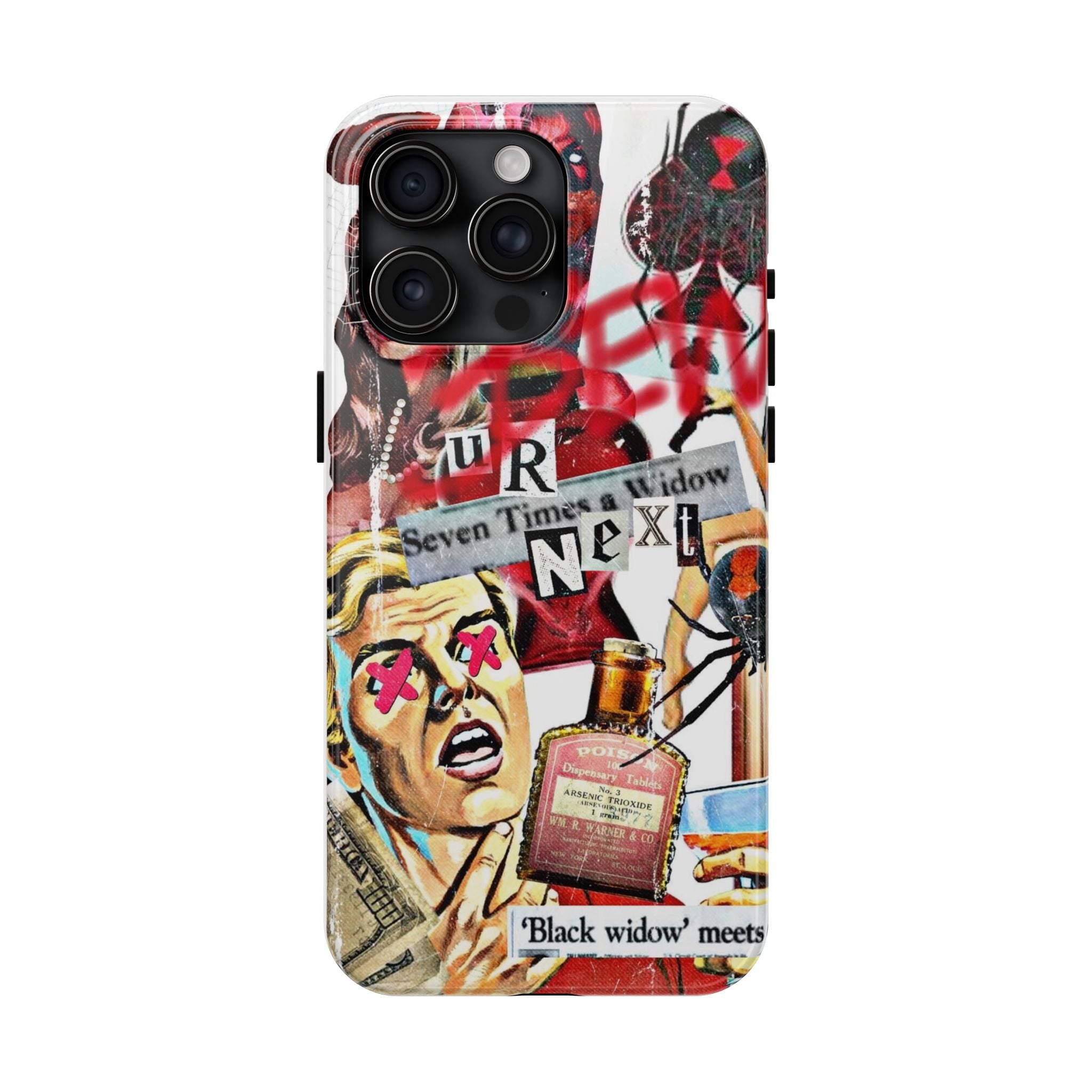 Black widow iPhone case