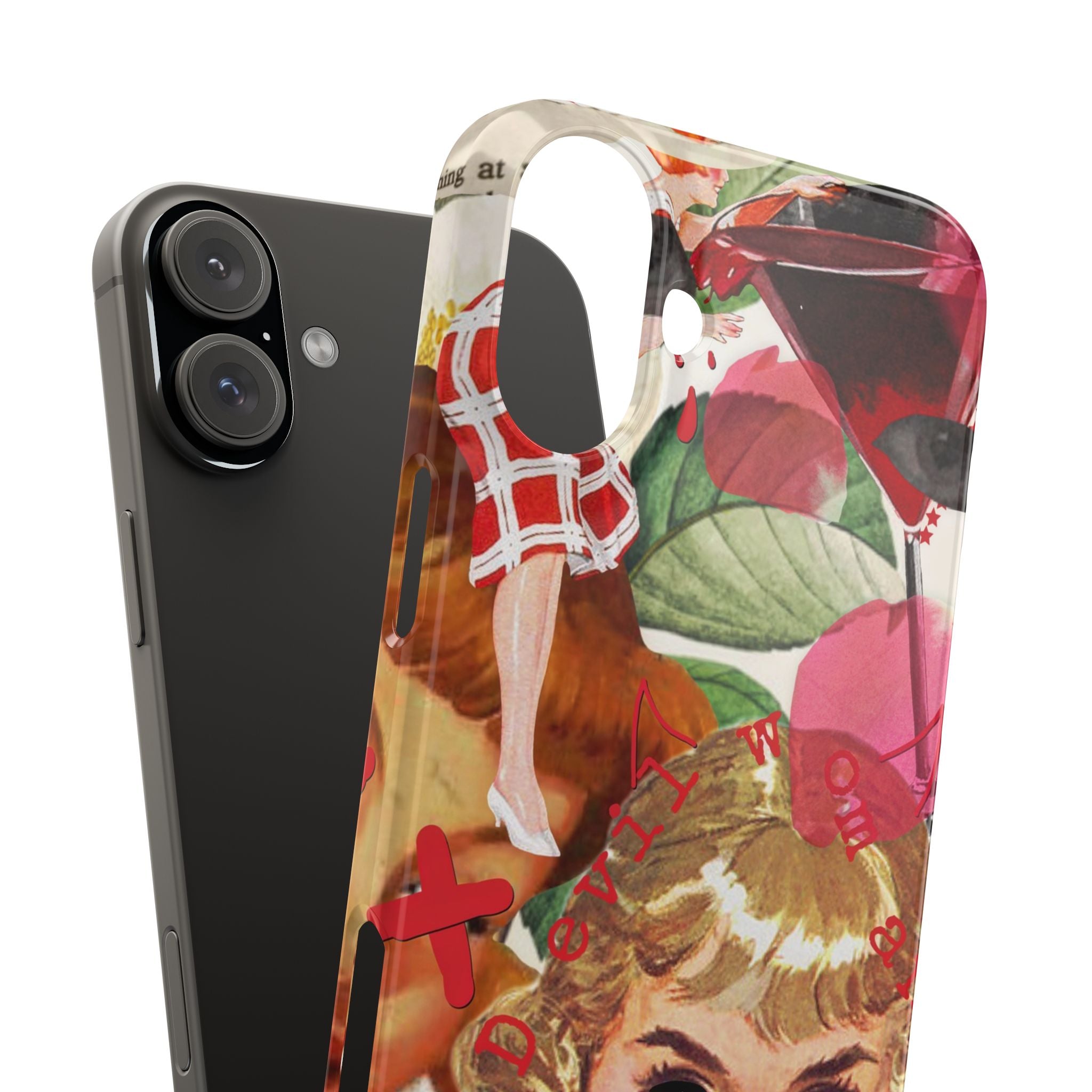 Twisted collage iPhone case