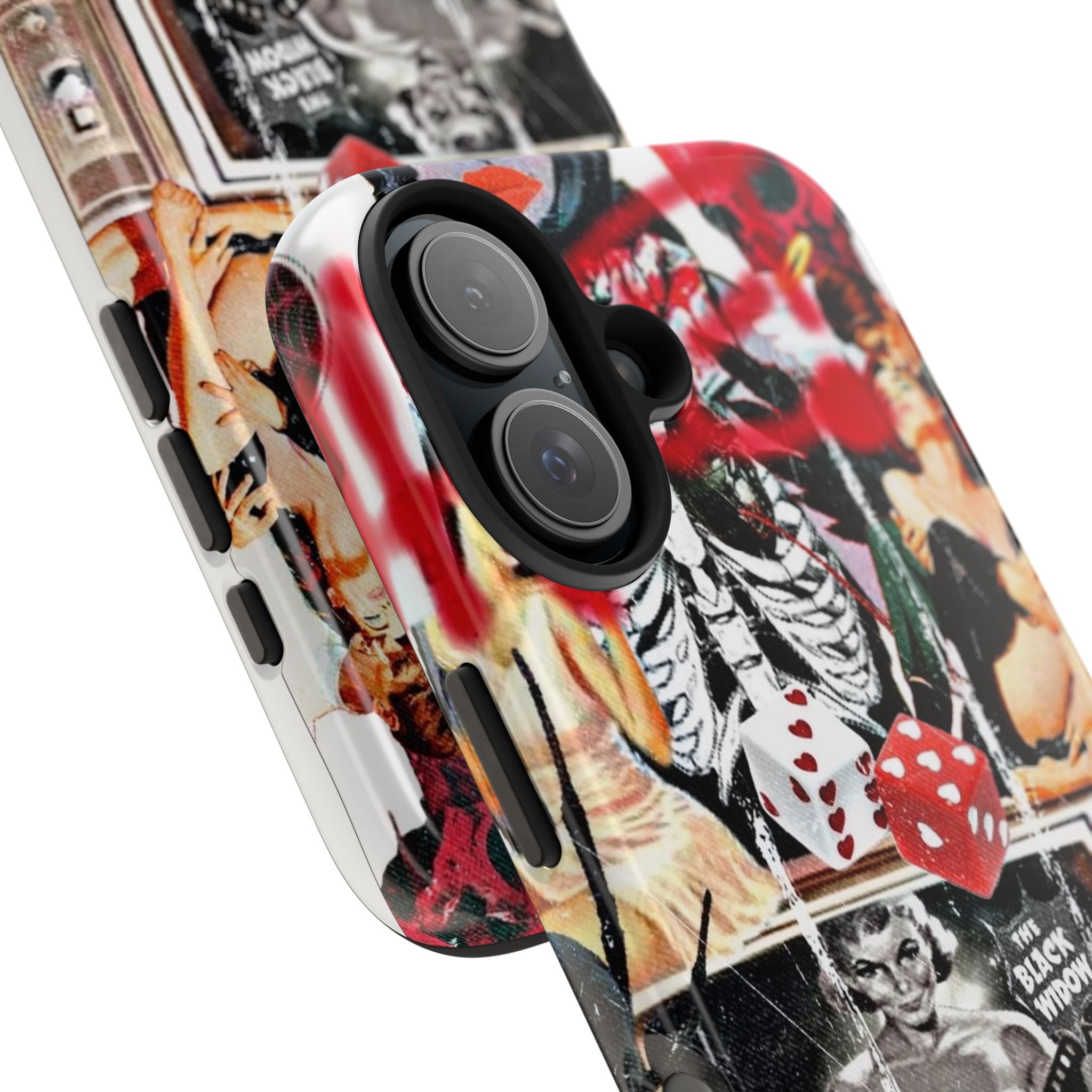 Black widow V2 collage iPhone case