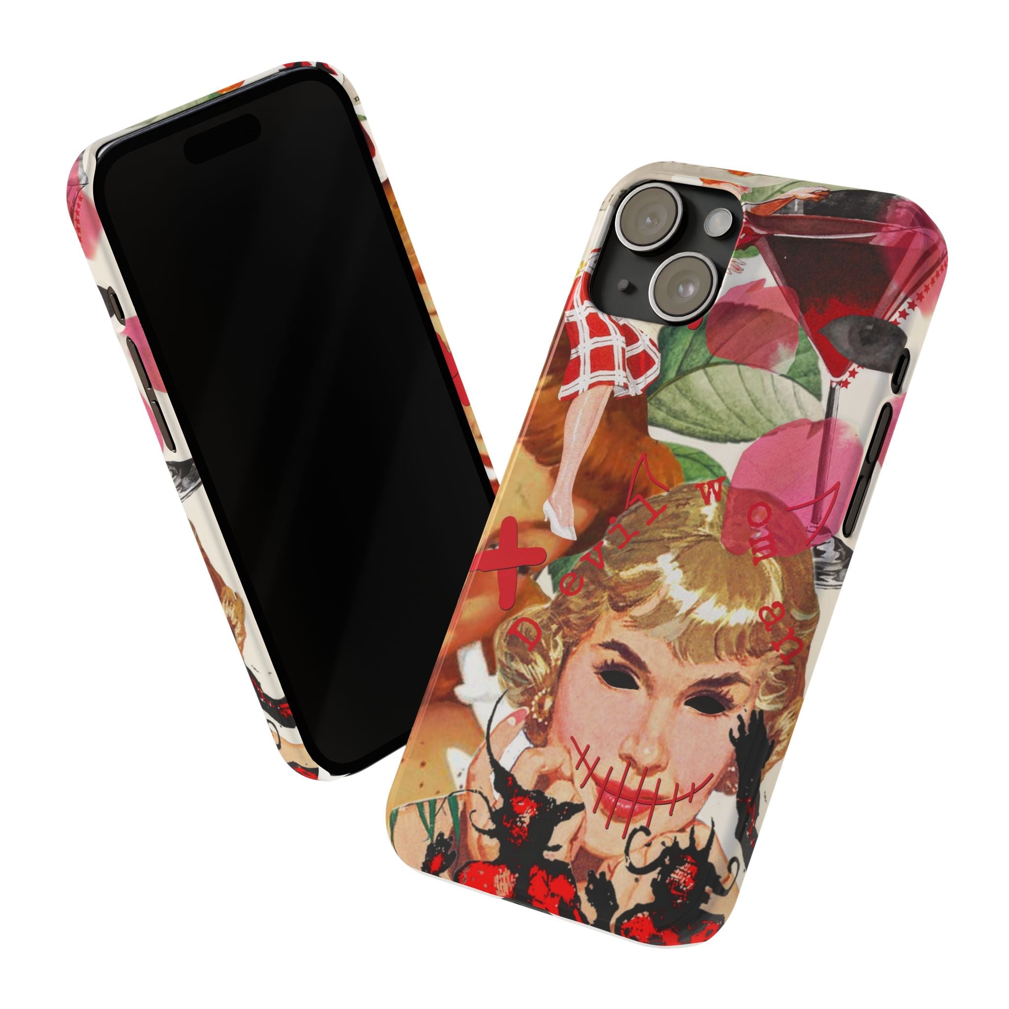 Twisted collage iPhone case