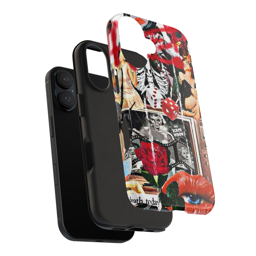 Black widow V2 collage iPhone case