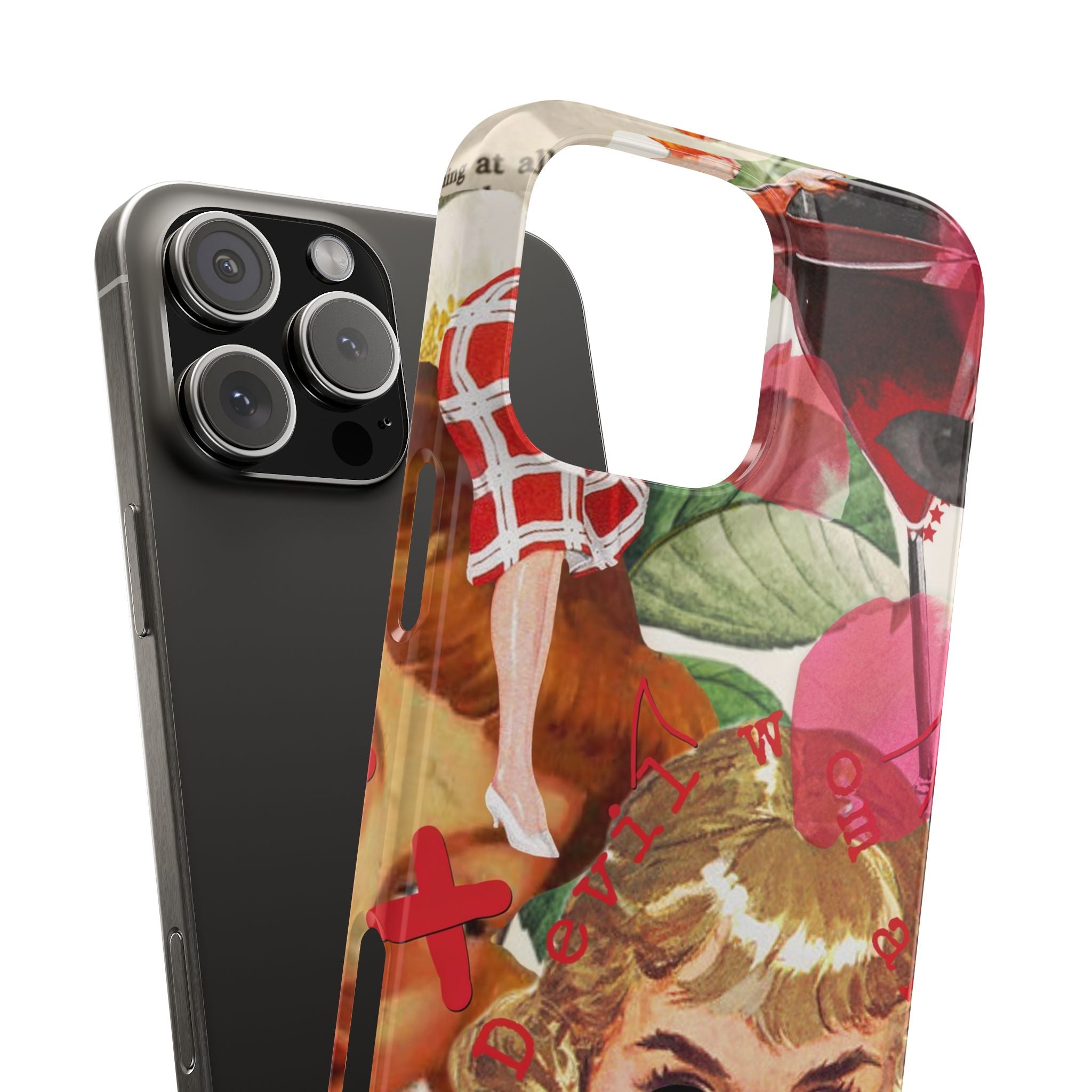 Twisted collage iPhone case