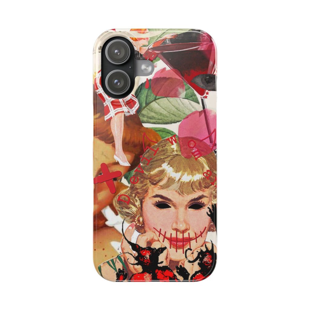 Twisted collage iPhone case