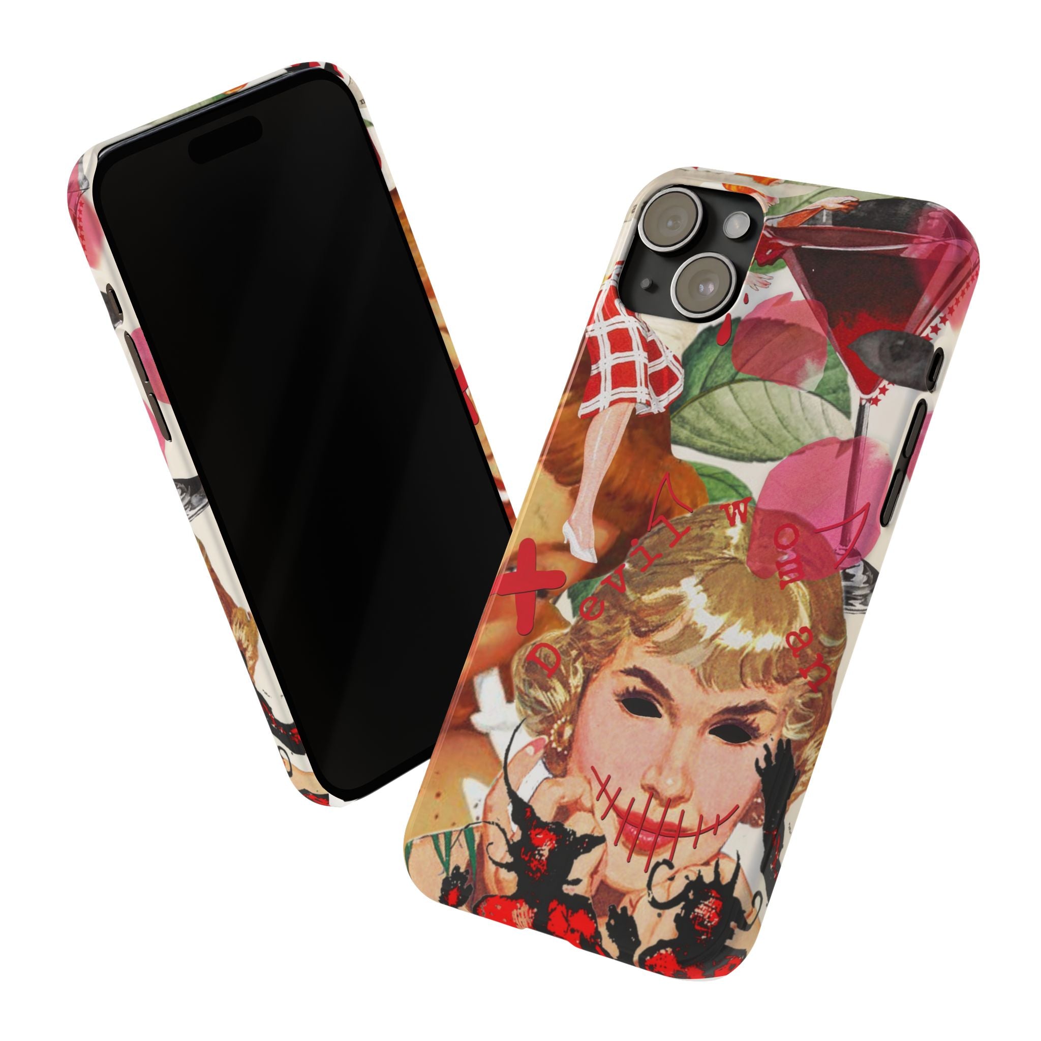 Twisted collage iPhone case