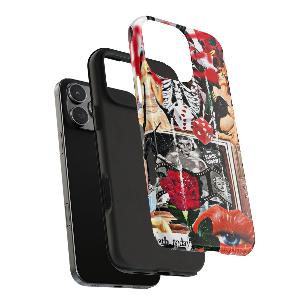Black widow V2 collage iPhone case