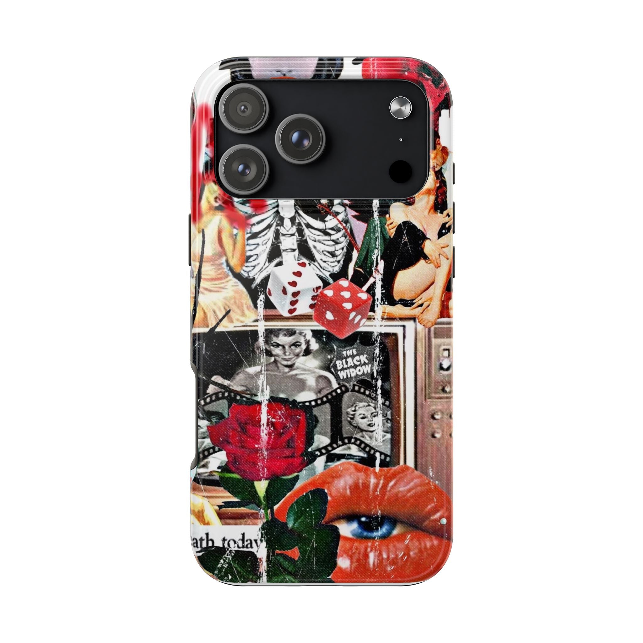 Black widow V2 collage iPhone case