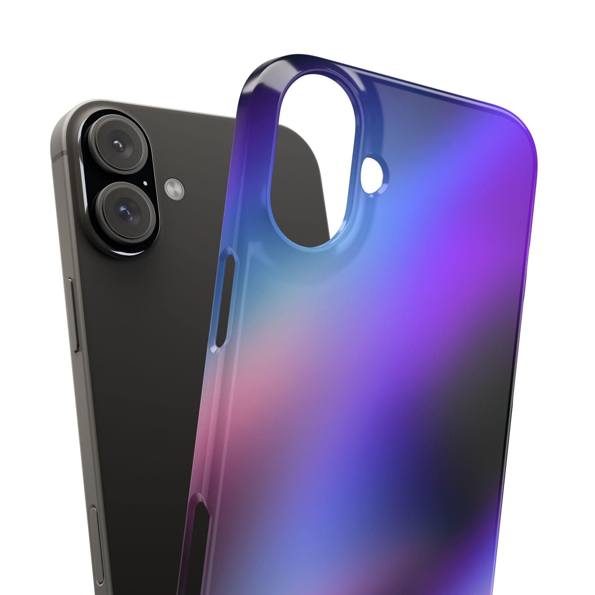 AURORA iPhone slim case - Purple/Black