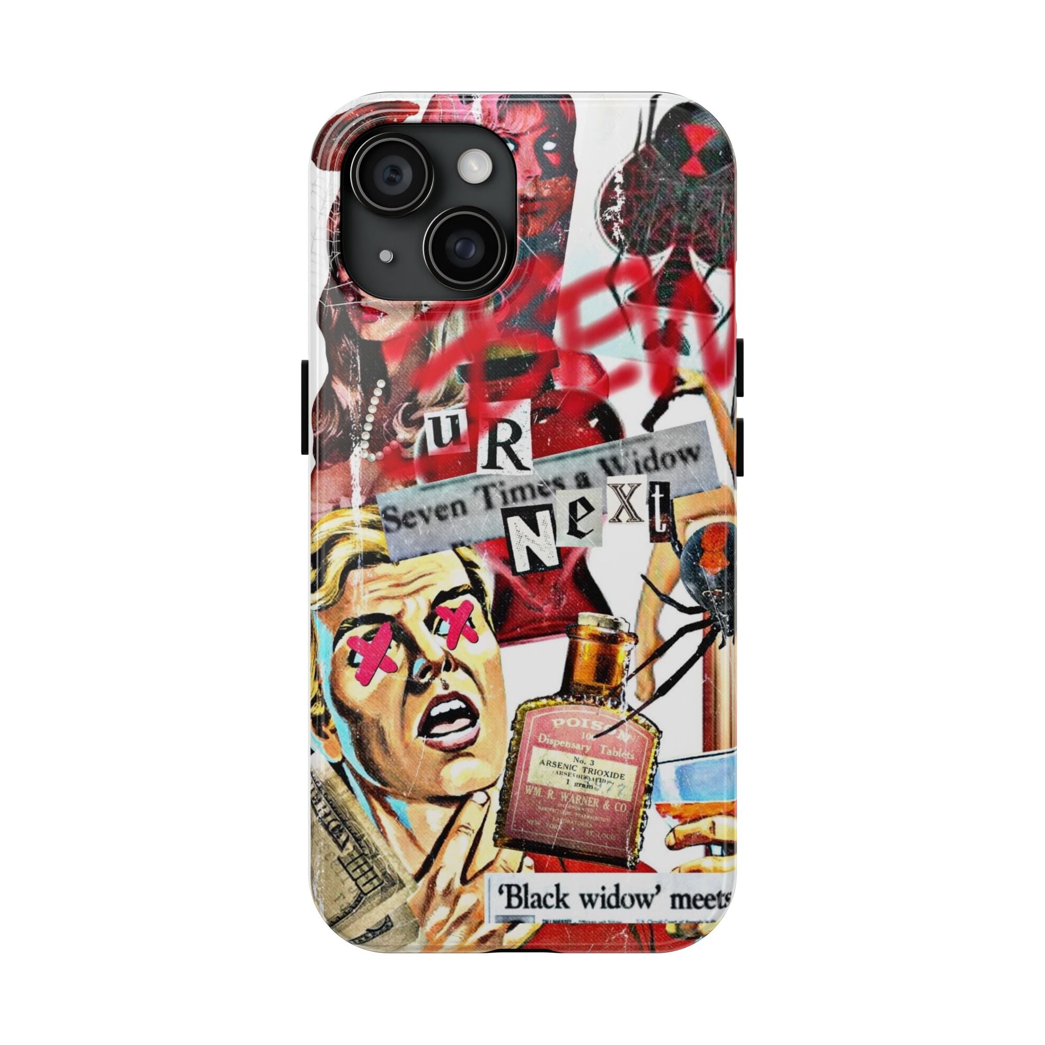 Black widow iPhone case