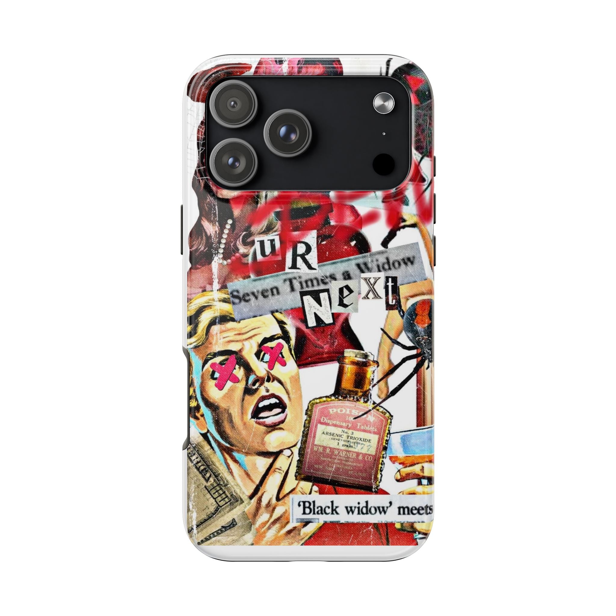 Black widow iPhone case