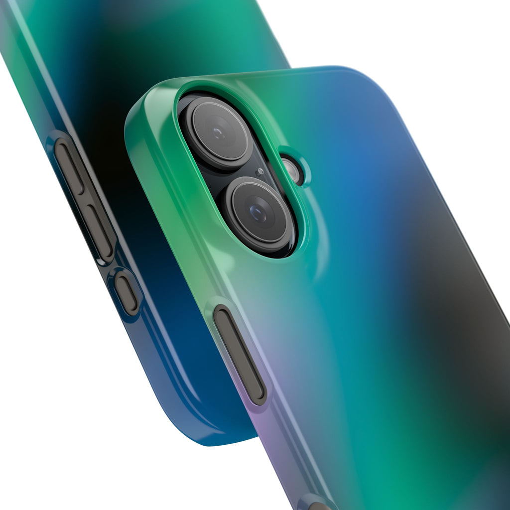 AURORA iPhone Slim case - Teal/Black