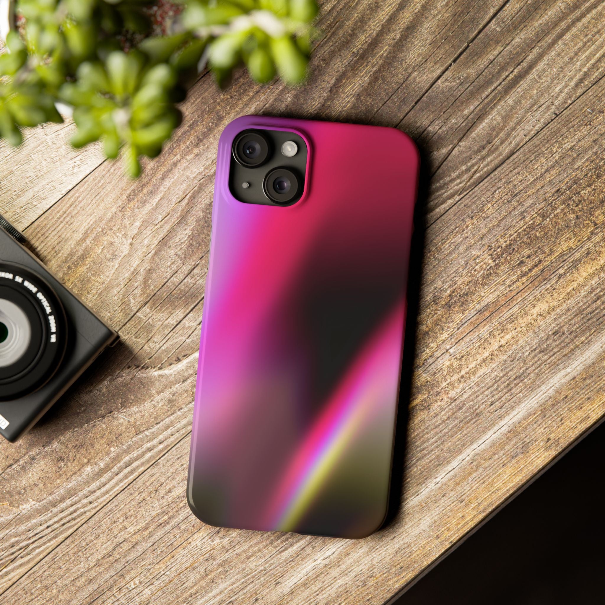 AURORA iPhone slim case - Pink/Black