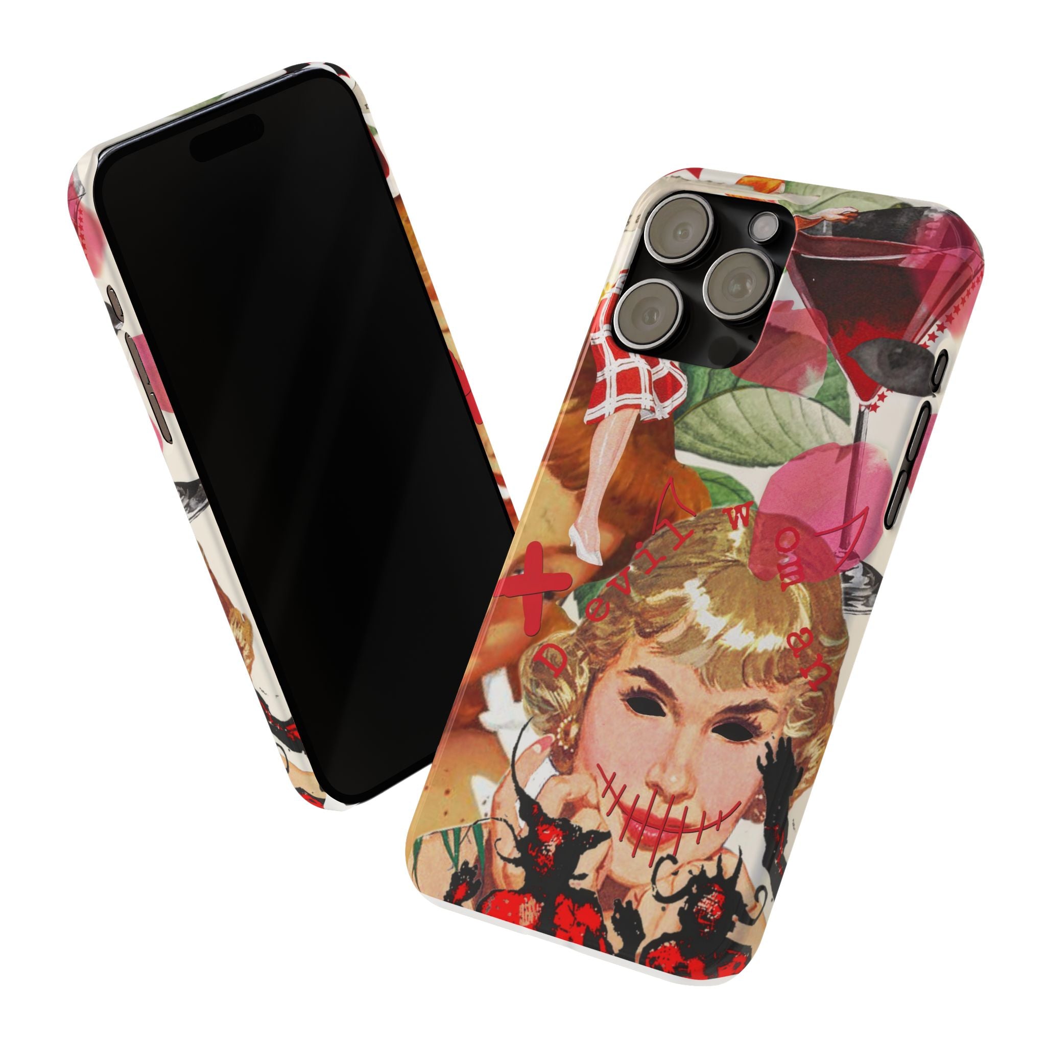 Twisted collage iPhone case