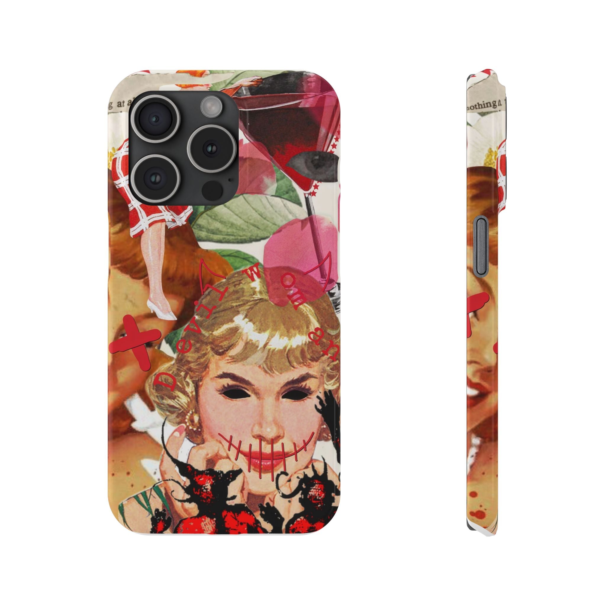 Twisted collage iPhone case