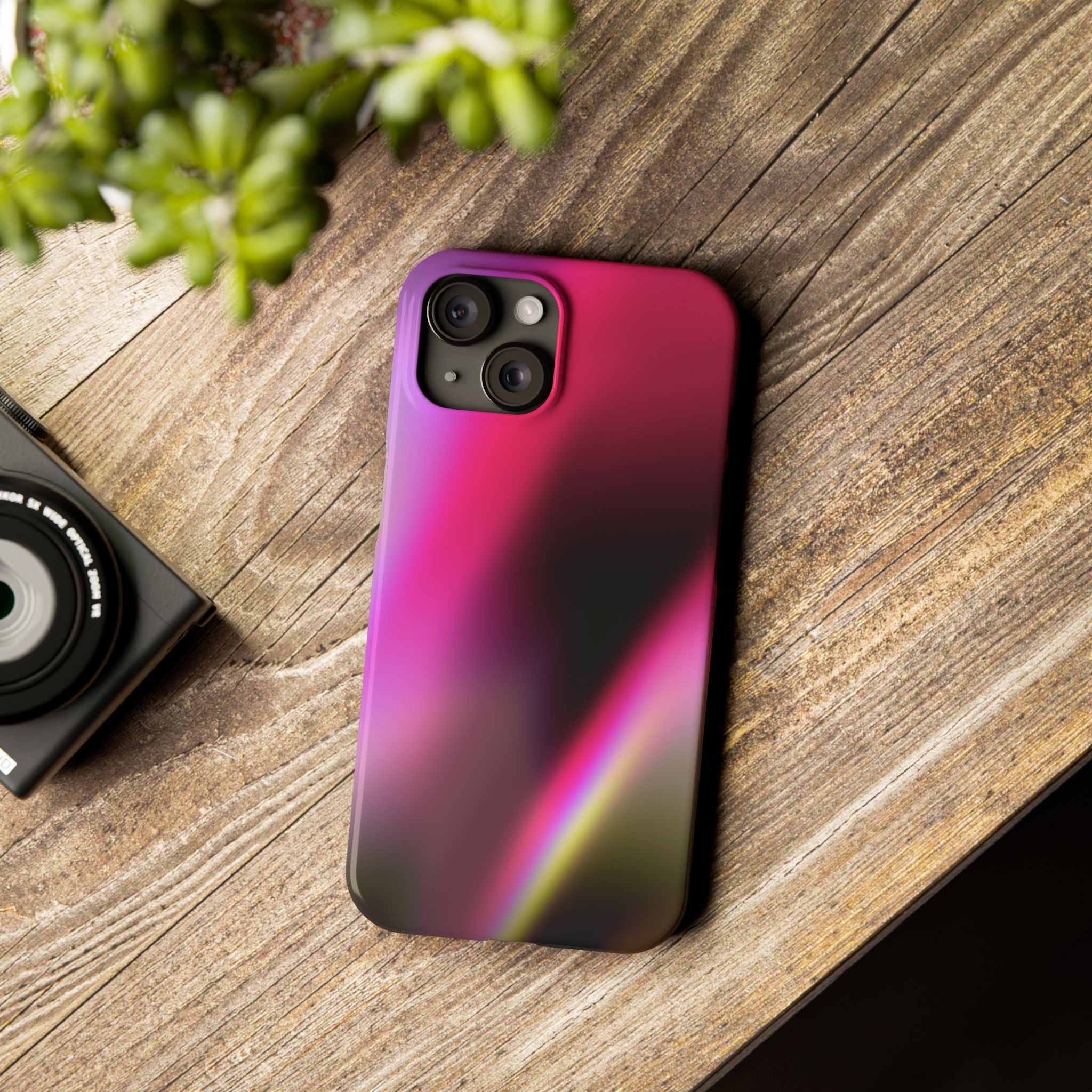 AURORA iPhone slim case - Pink/Black