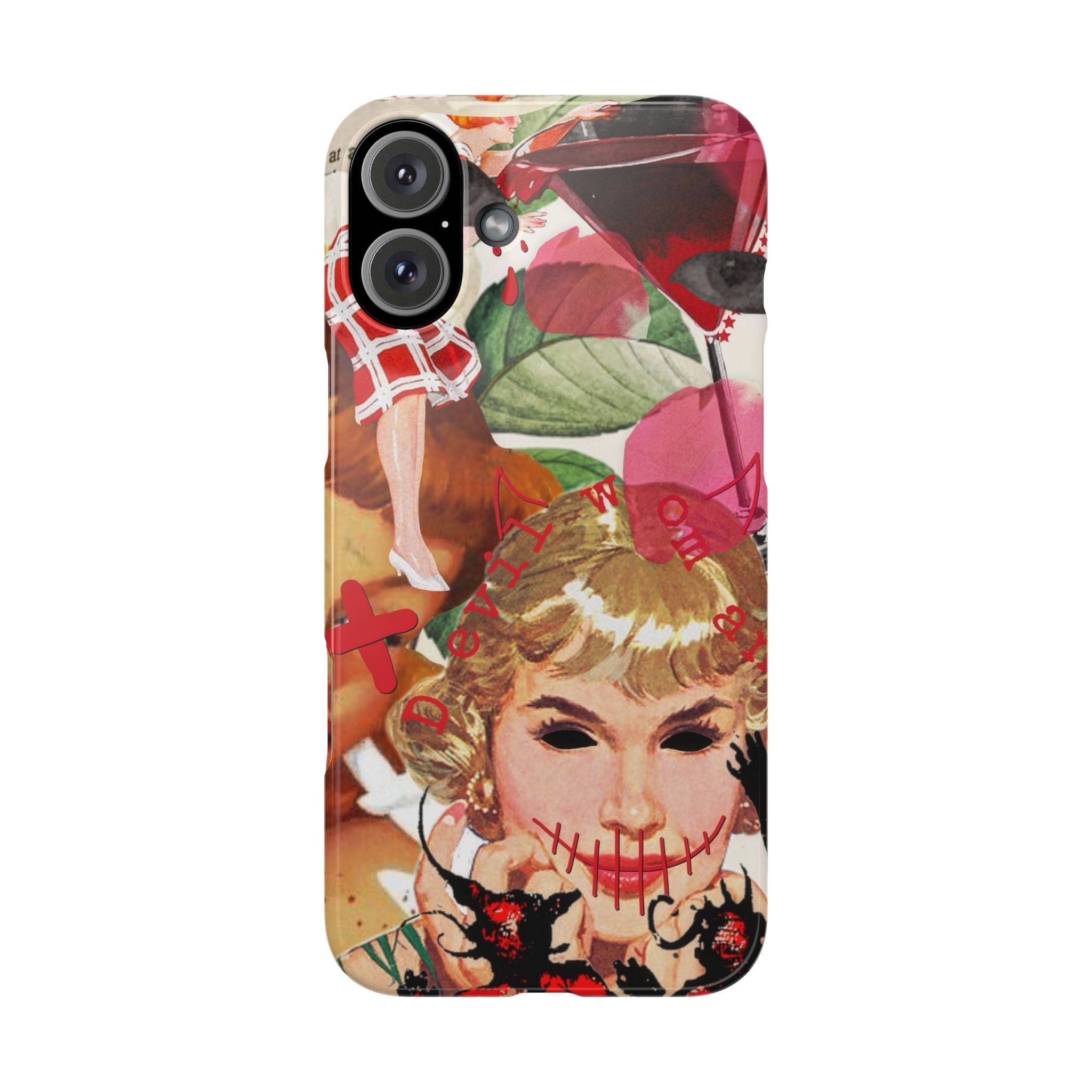 Twisted collage iPhone case