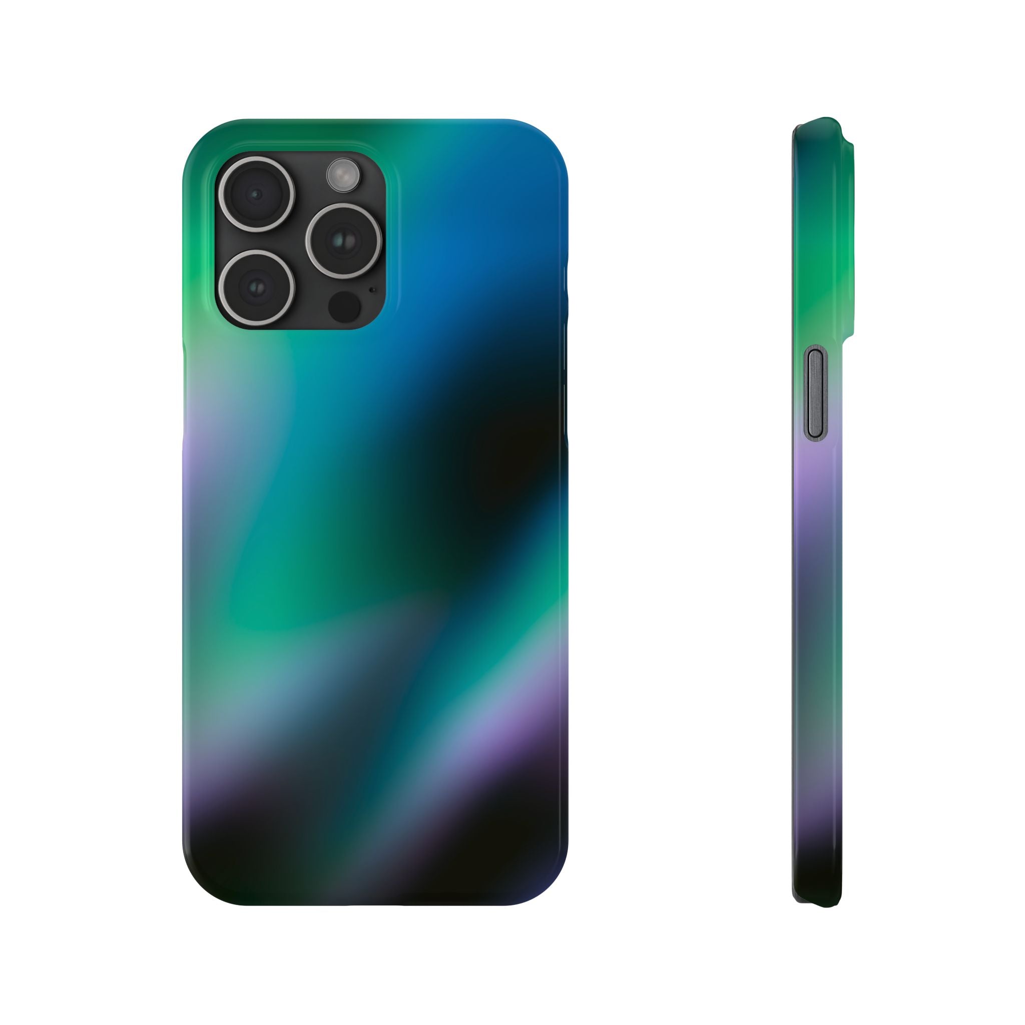 AURORA iPhone Slim case - Teal/Black