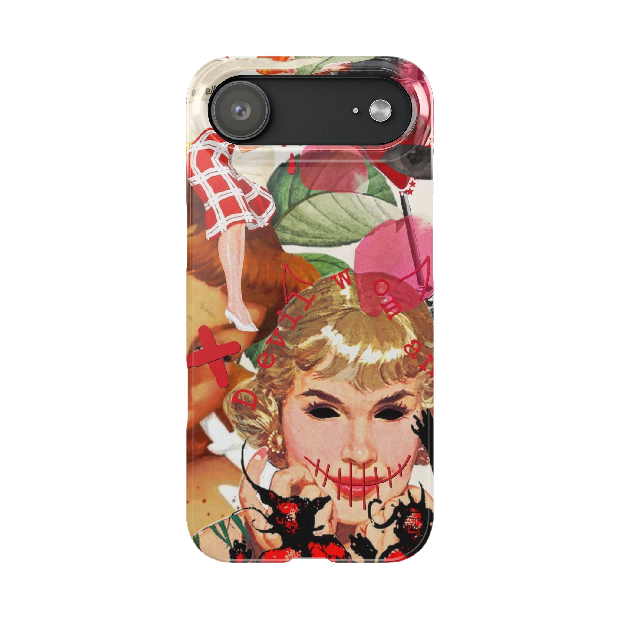 Twisted collage iPhone case