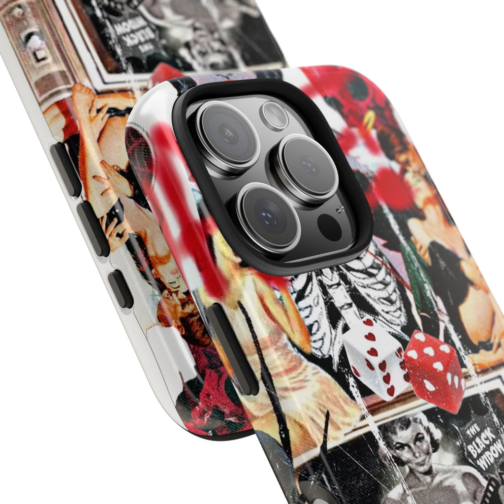 Black widow V2 collage iPhone case