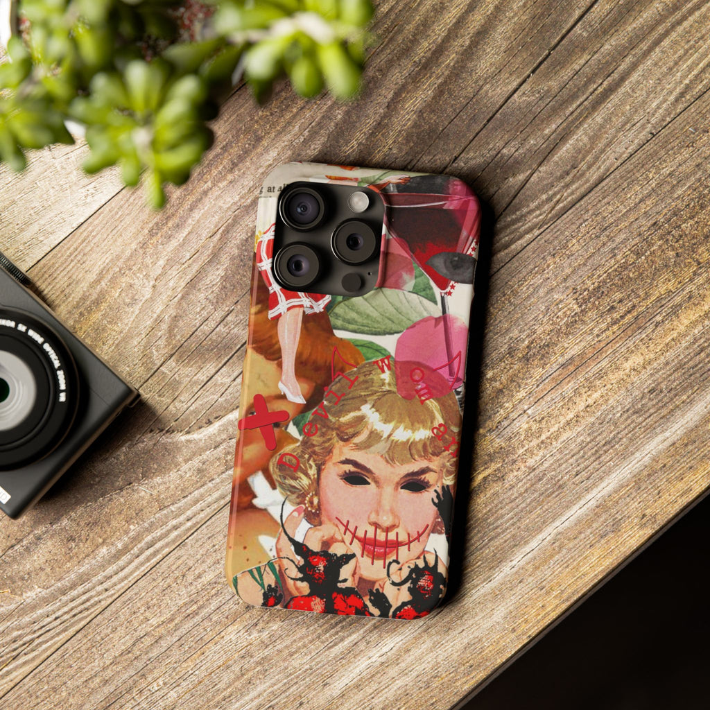 Twisted collage iPhone case