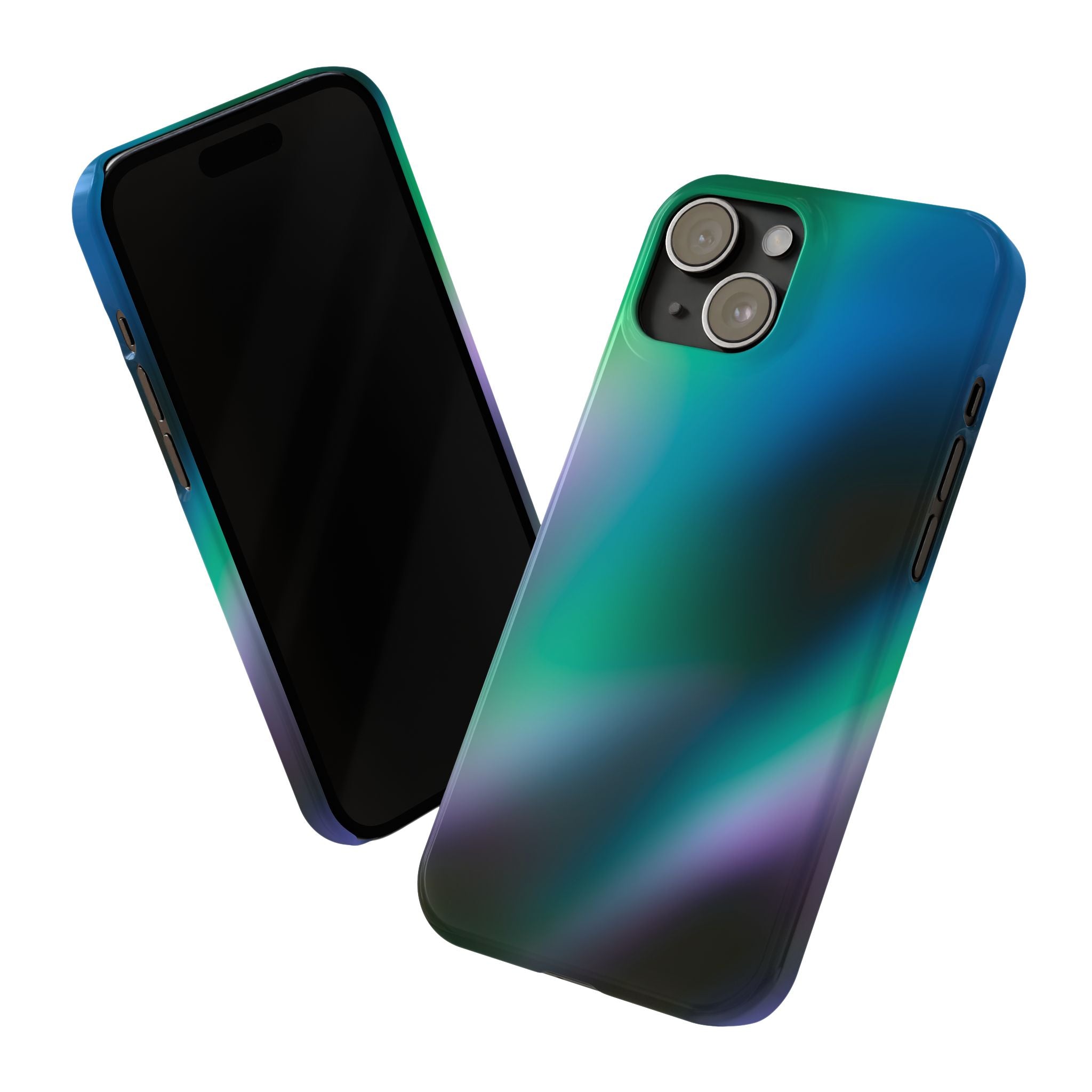 AURORA iPhone Slim case - Teal/Black