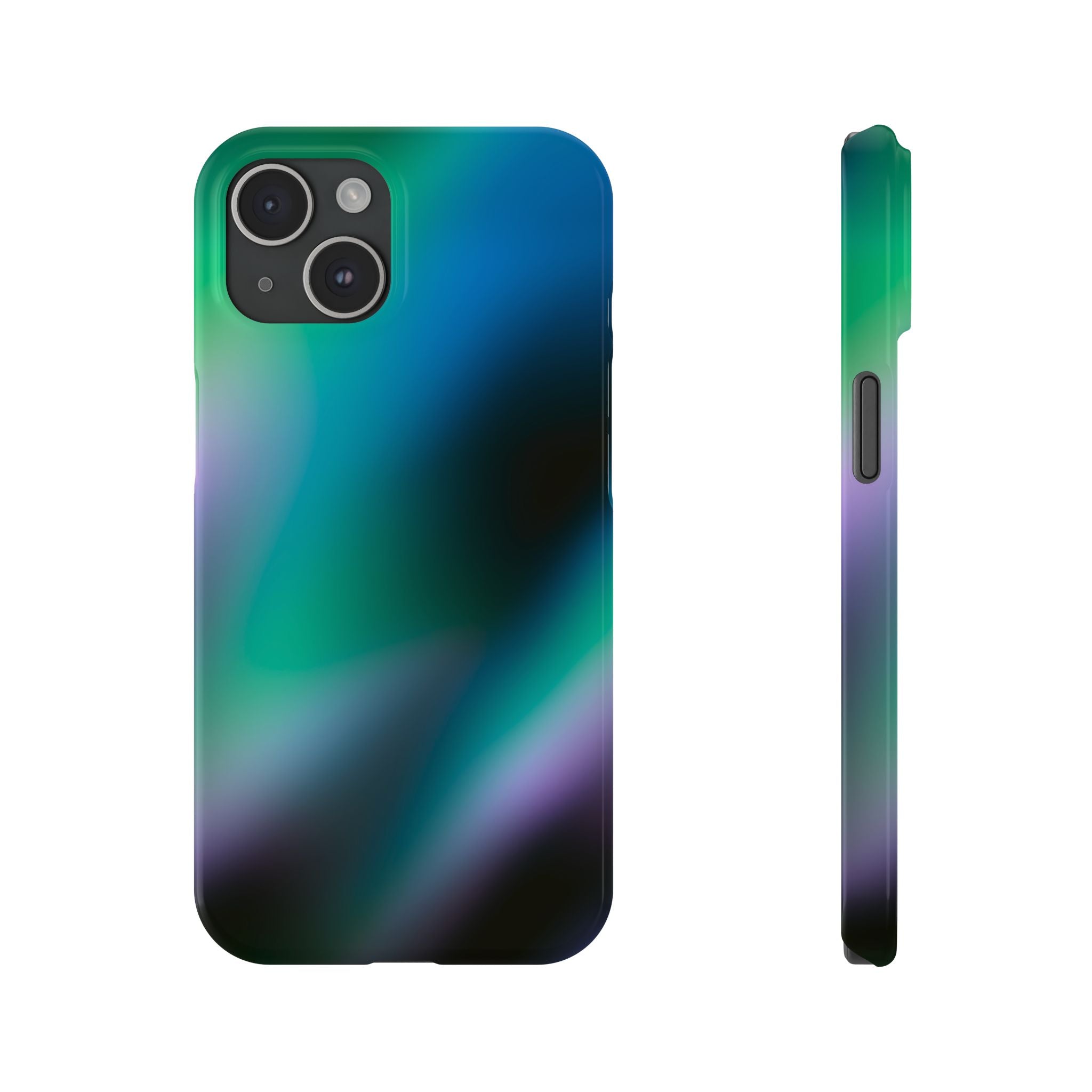 AURORA iPhone Slim case - Teal/Black