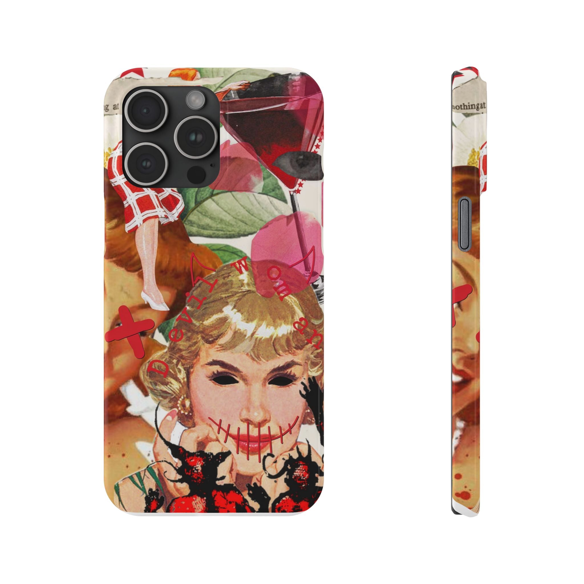 Twisted collage iPhone case