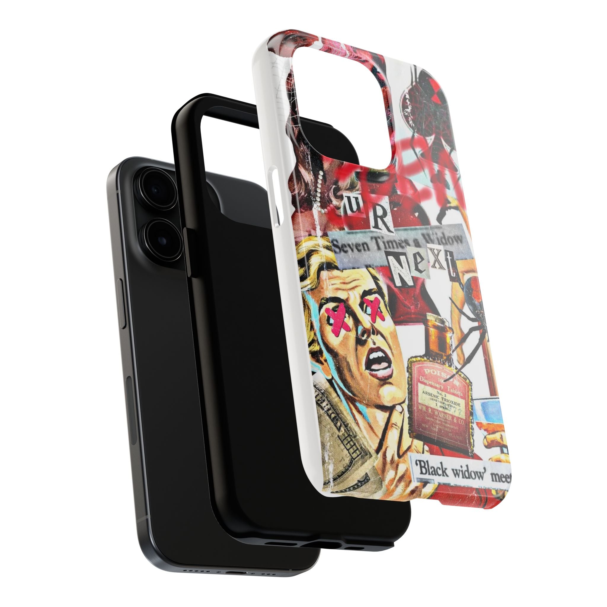 Black widow iPhone case