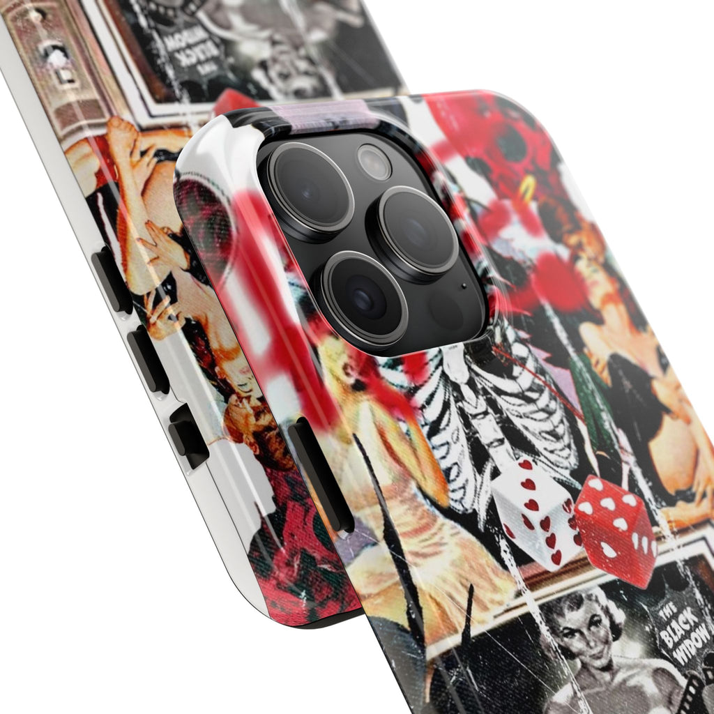 Black widow V2 collage iPhone case