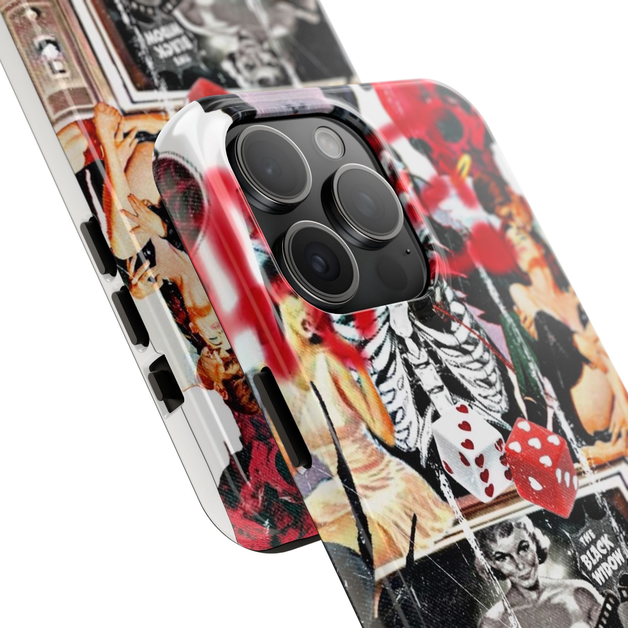 Black widow V2 collage iPhone case