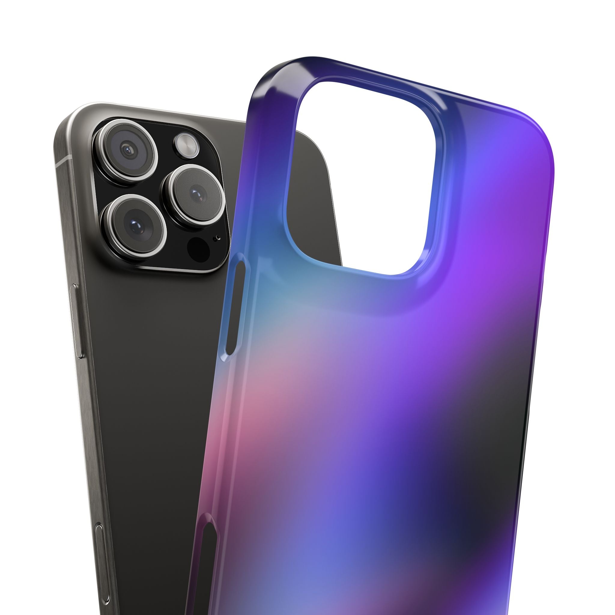 AURORA iPhone slim case - Purple/Black