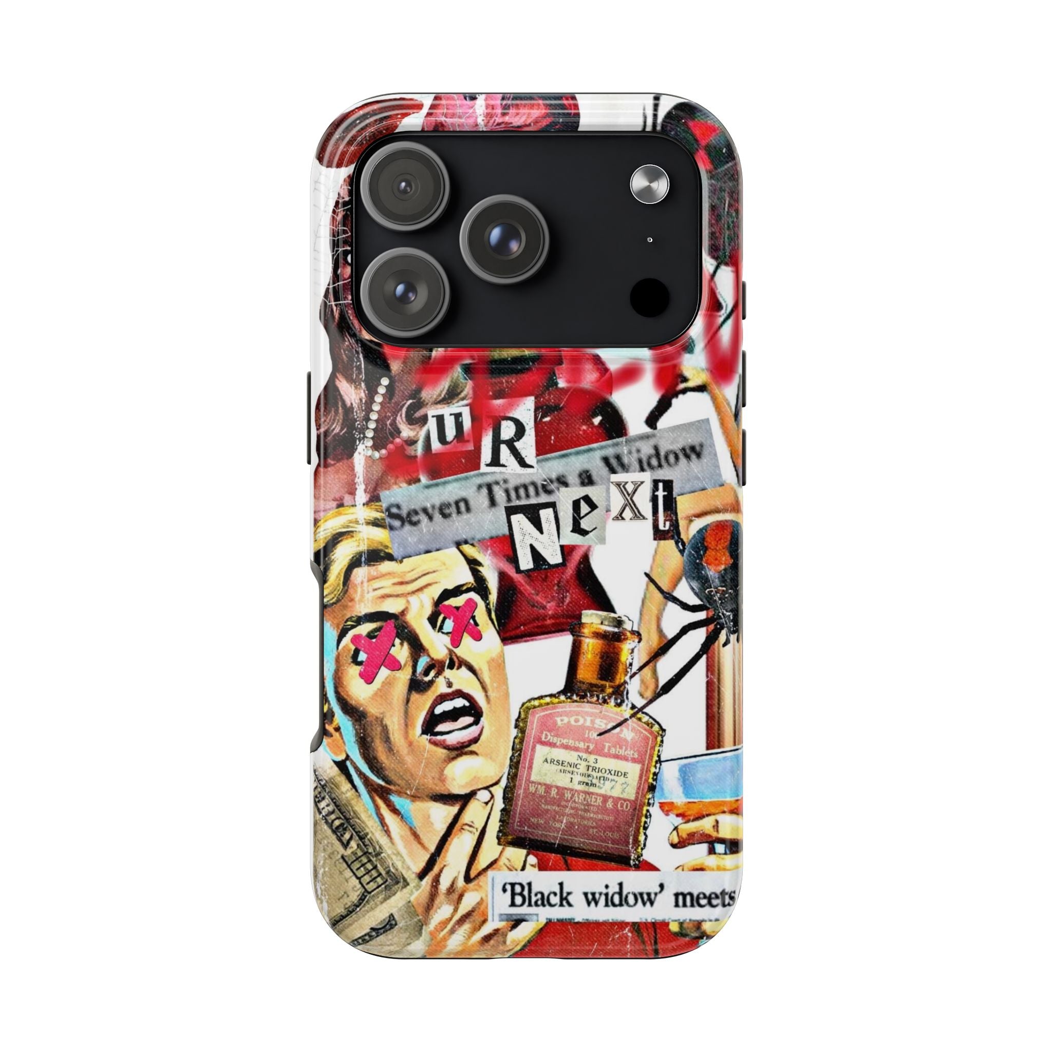 Black widow iPhone case
