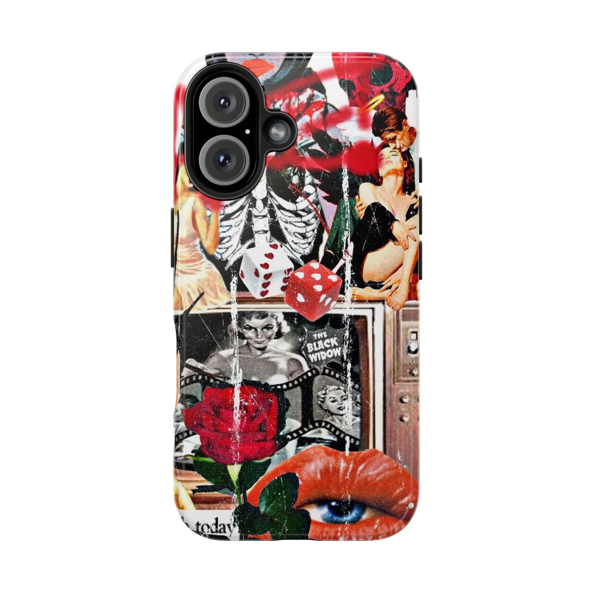 Black widow V2 collage iPhone case